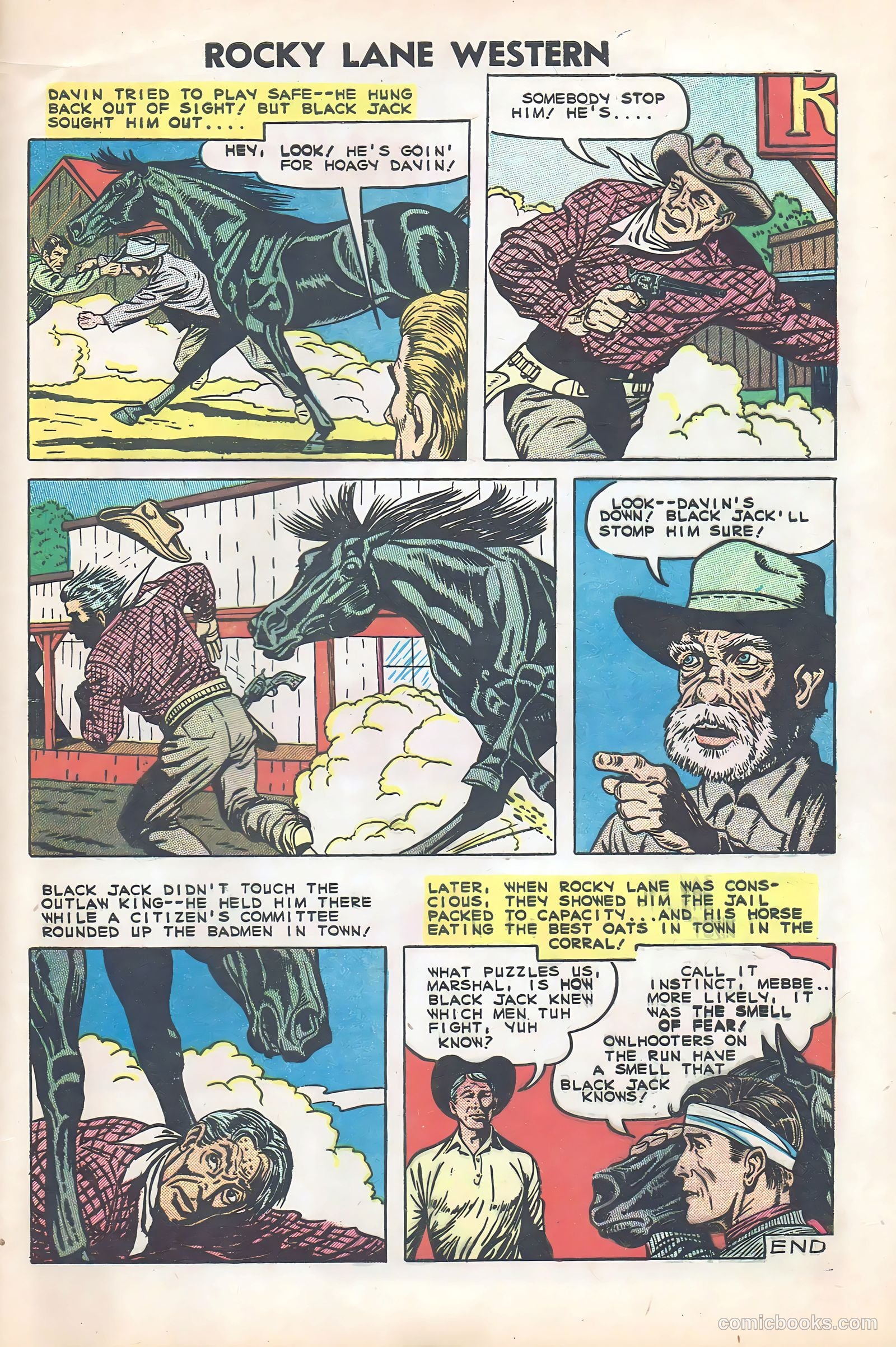 Rocky Lane Western #84 (1959) — page 32 of 35