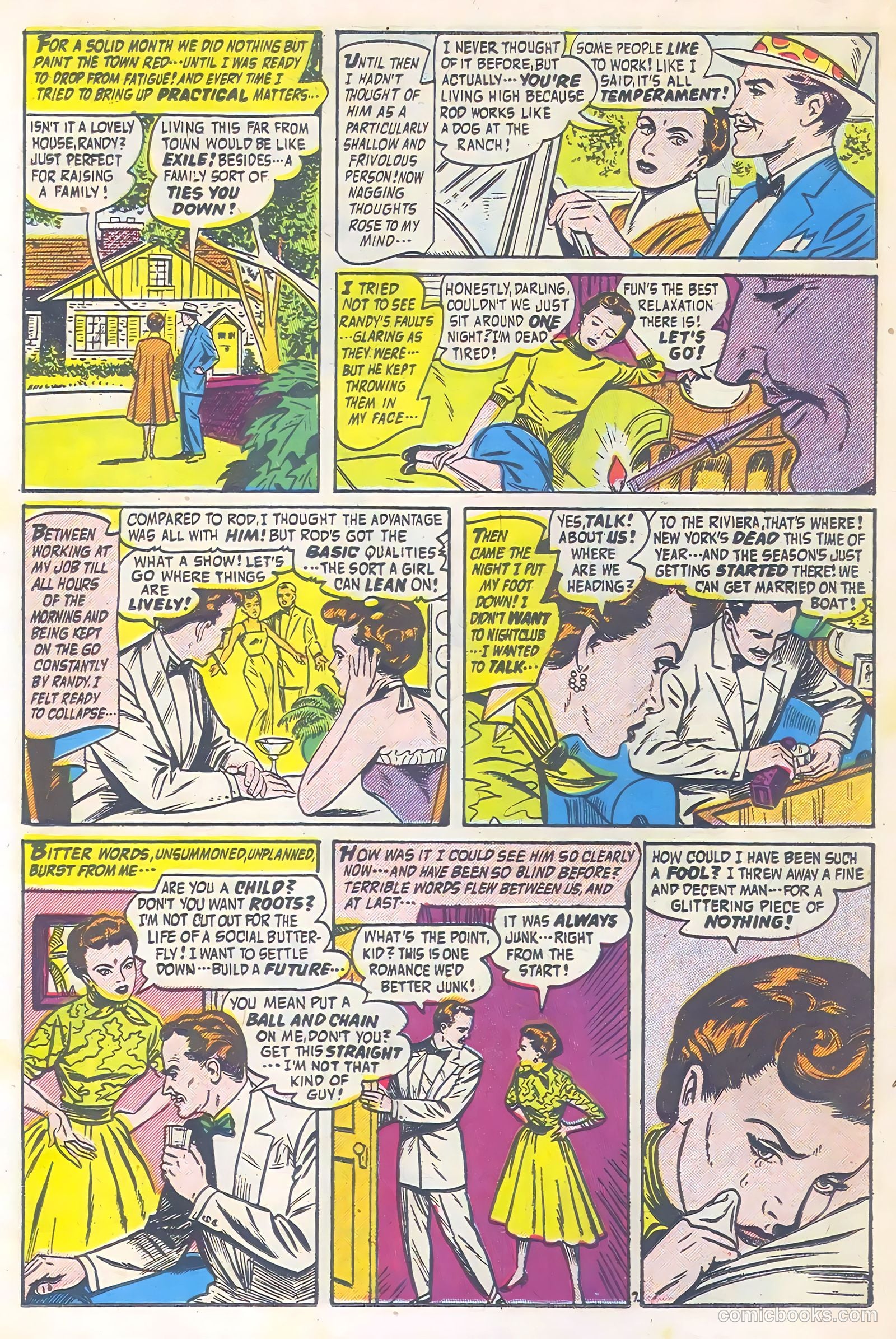 Romantic Adventures #1 (1949) — page 18 of 36