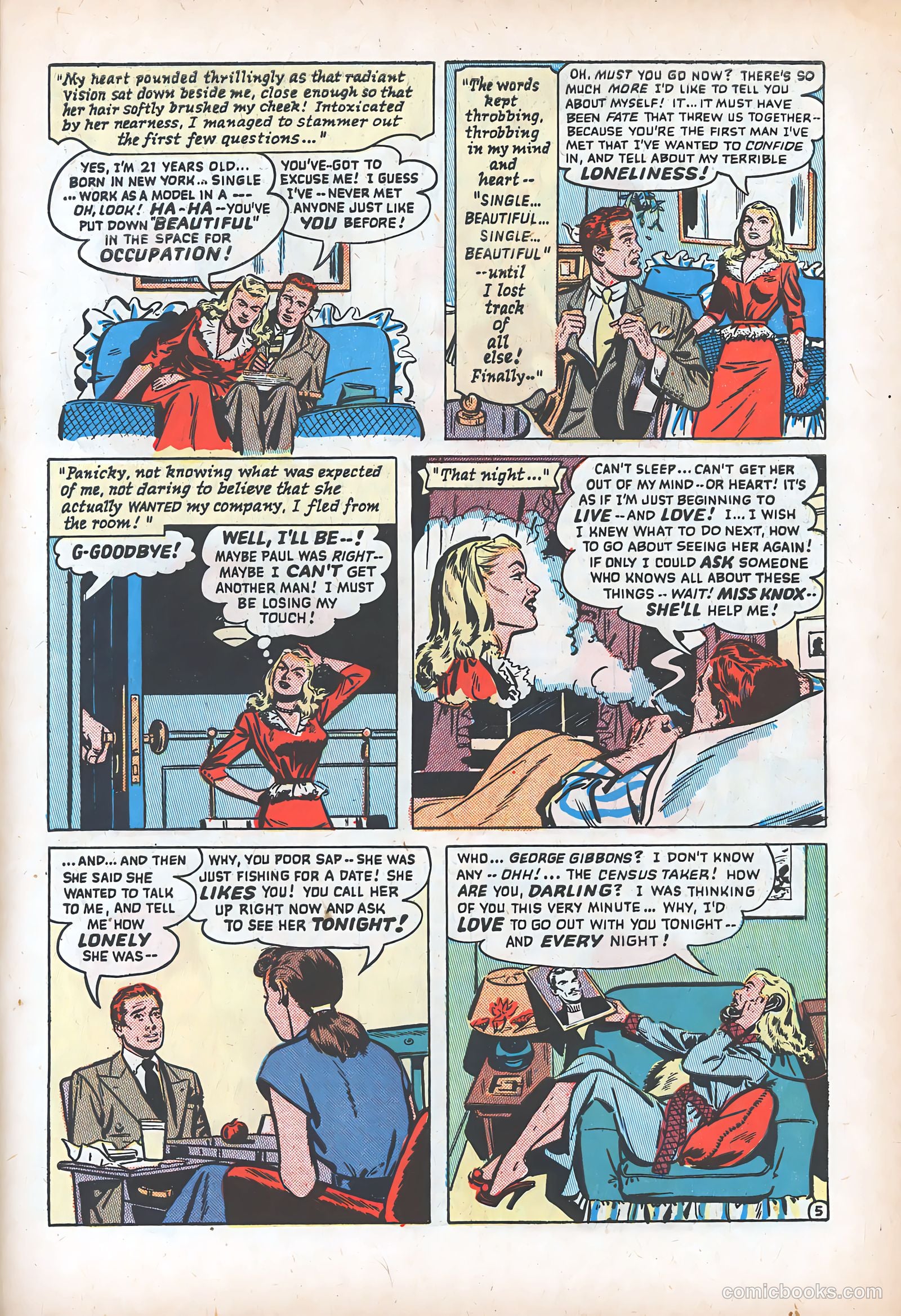 Romantic Adventures #9 (1950) — page 7 of 53