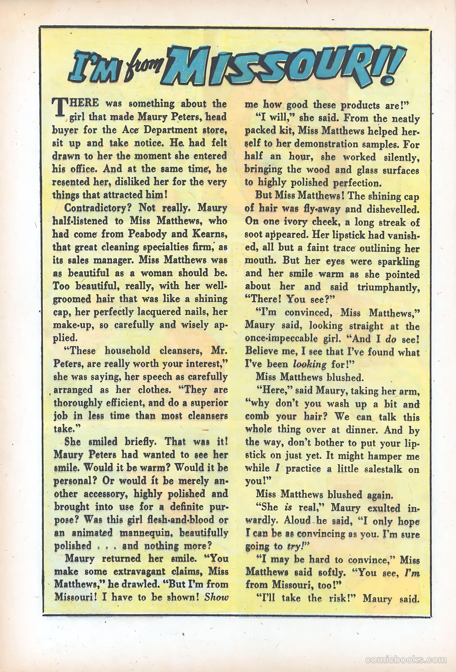 Romantic Adventures #9 (1950) — page 32 of 53