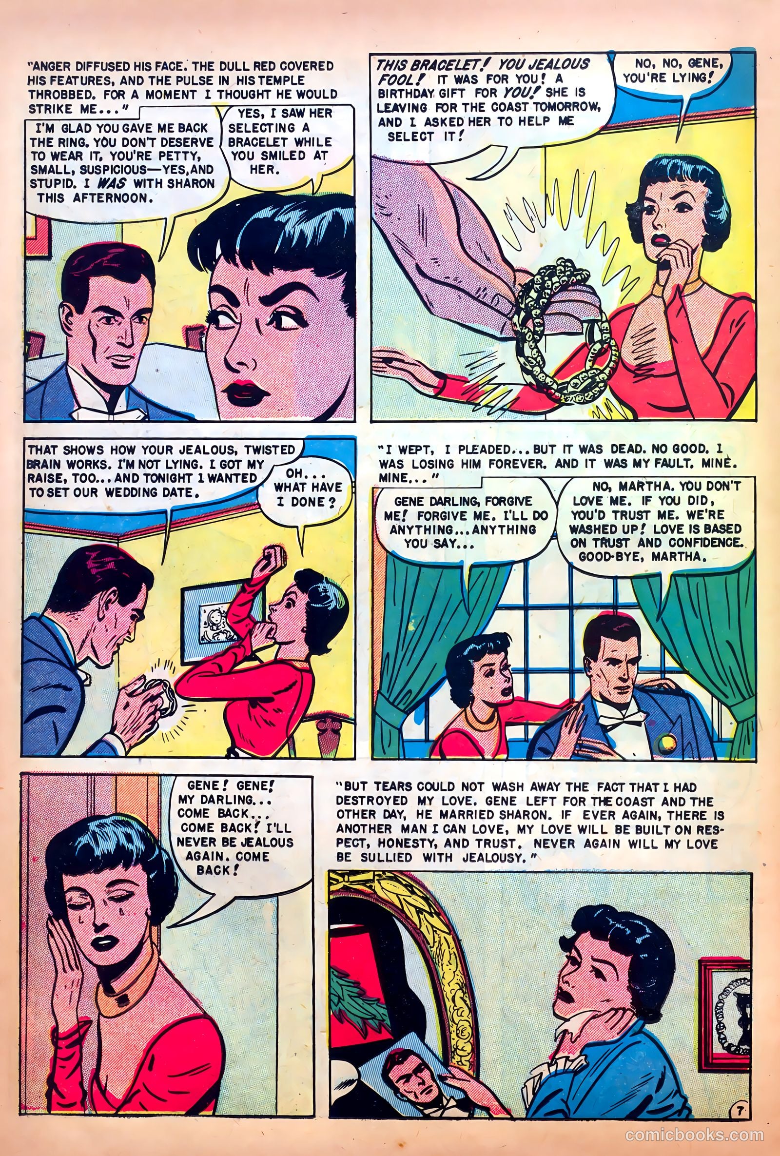 Romantic Confessions #5 (1950) — page 38 of 52
