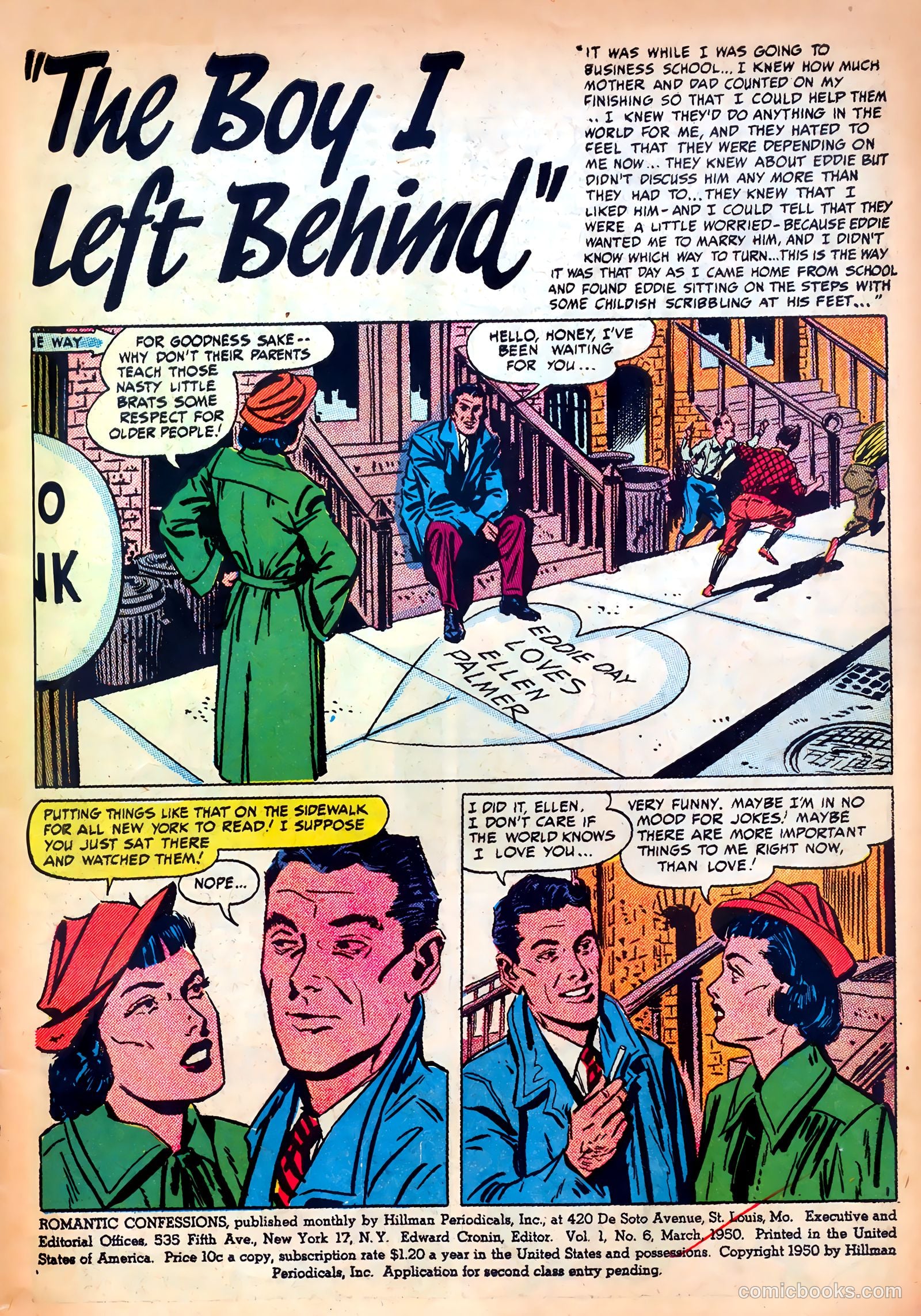 Romantic Confessions #6 (1950) — page 3 of 52