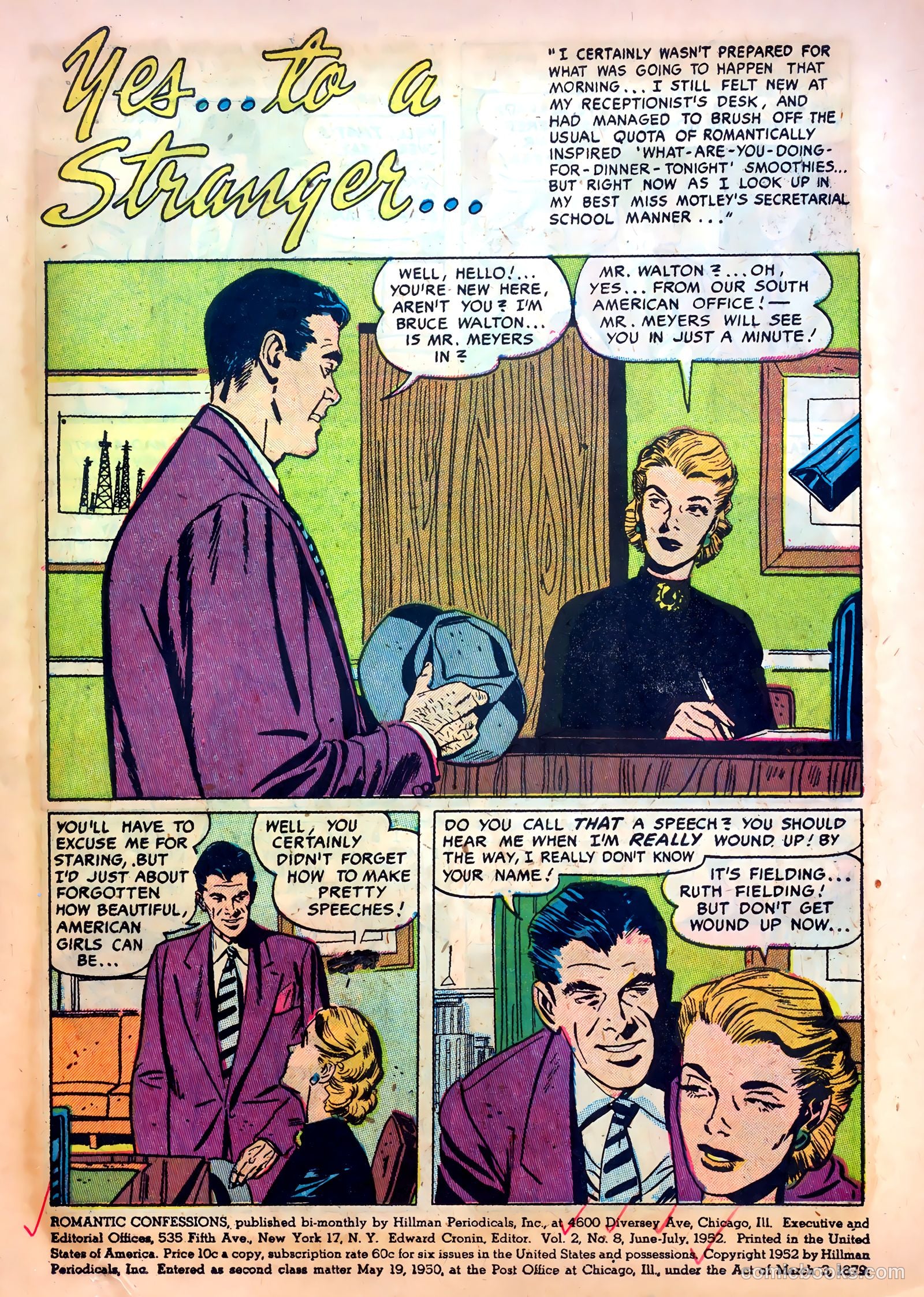 Romantic Confessions #8 (1950) — page 3 of 36