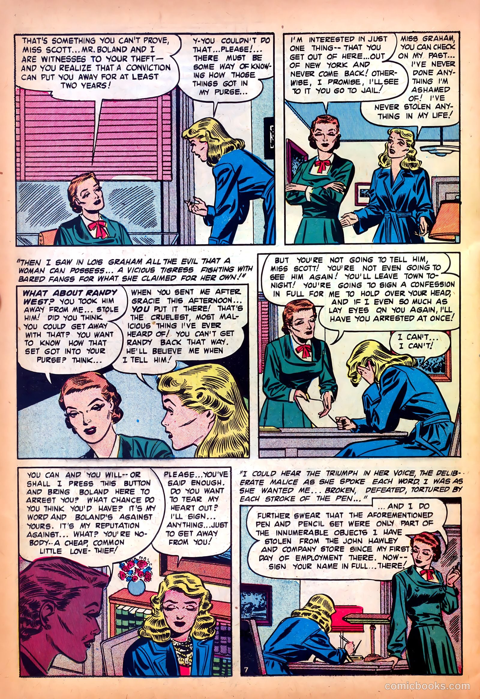 Romantic Confessions #9 (1952) — page 38 of 52