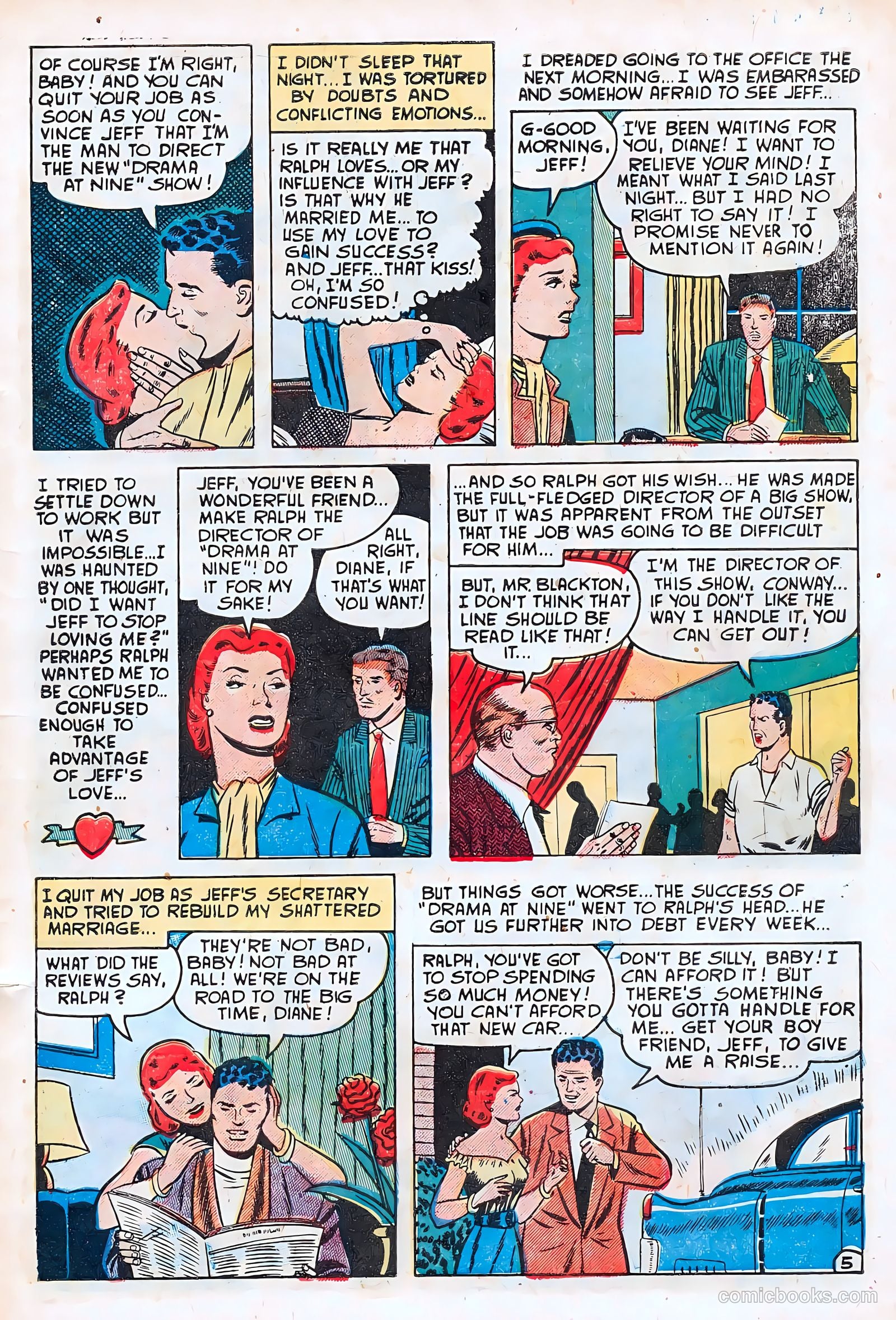 Romantic Hearts #10 (1955) — page 7 of 36