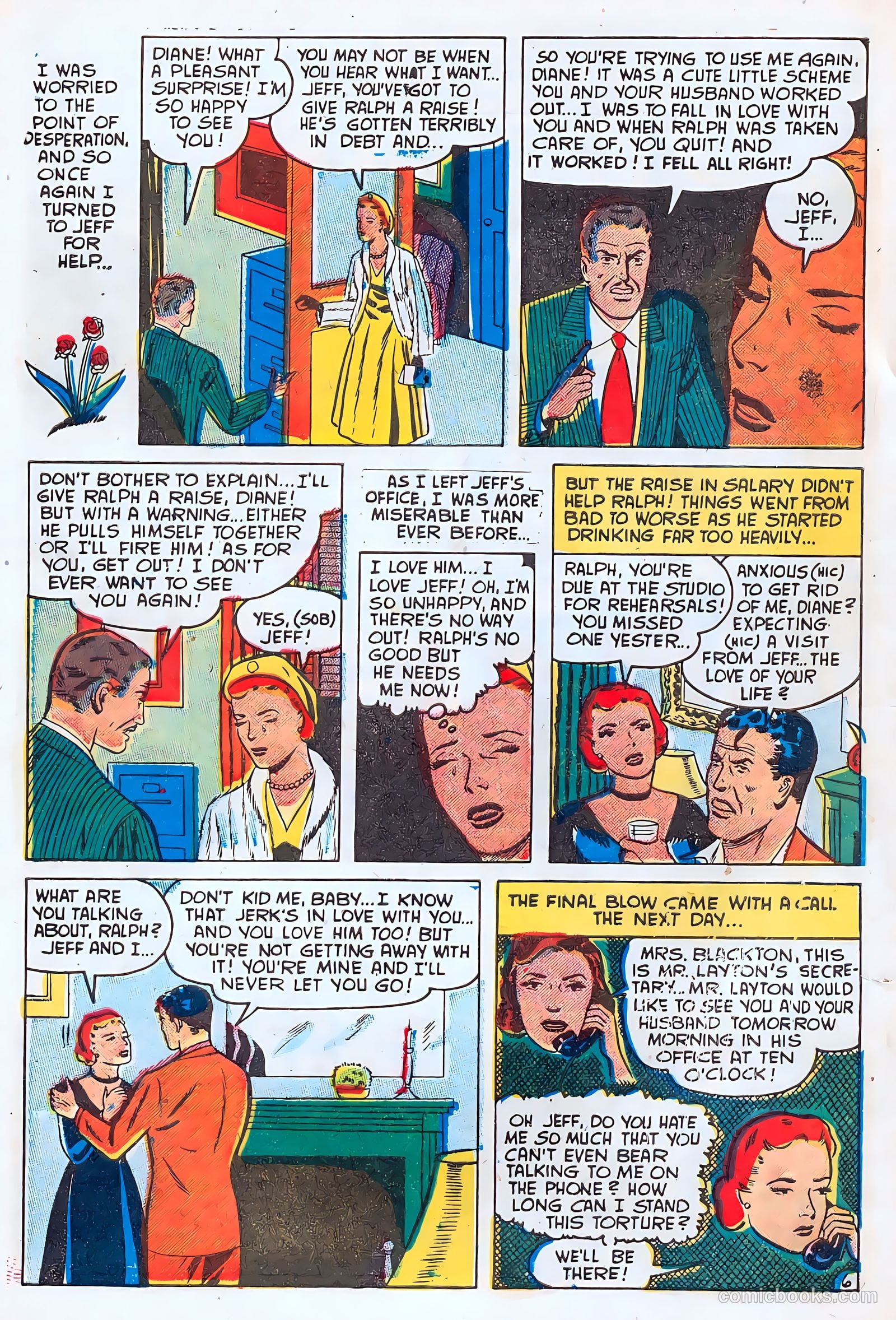 Romantic Hearts #10 (1955) — page 8 of 36