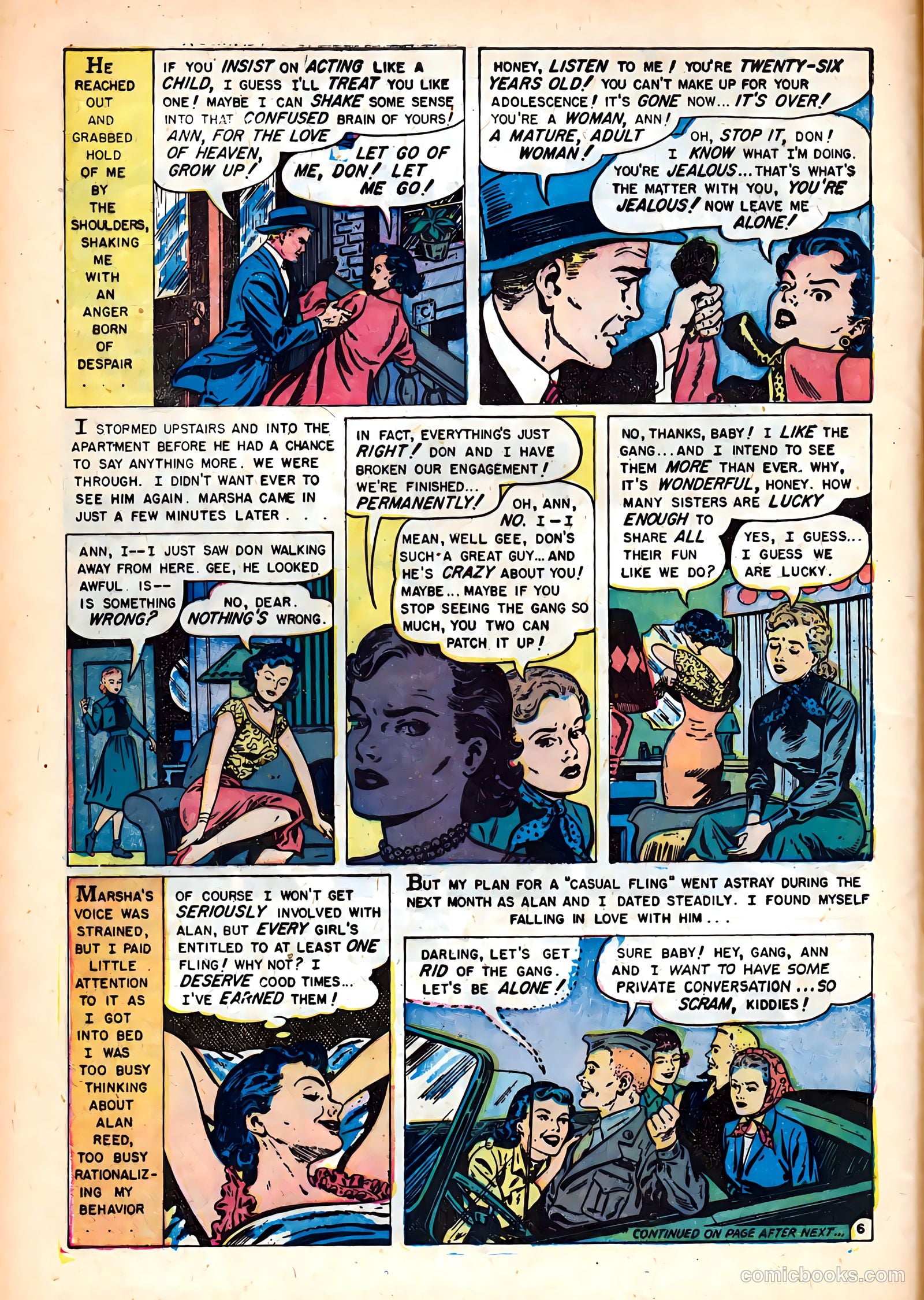Romantic Hearts #12 (1955) — page 8 of 36