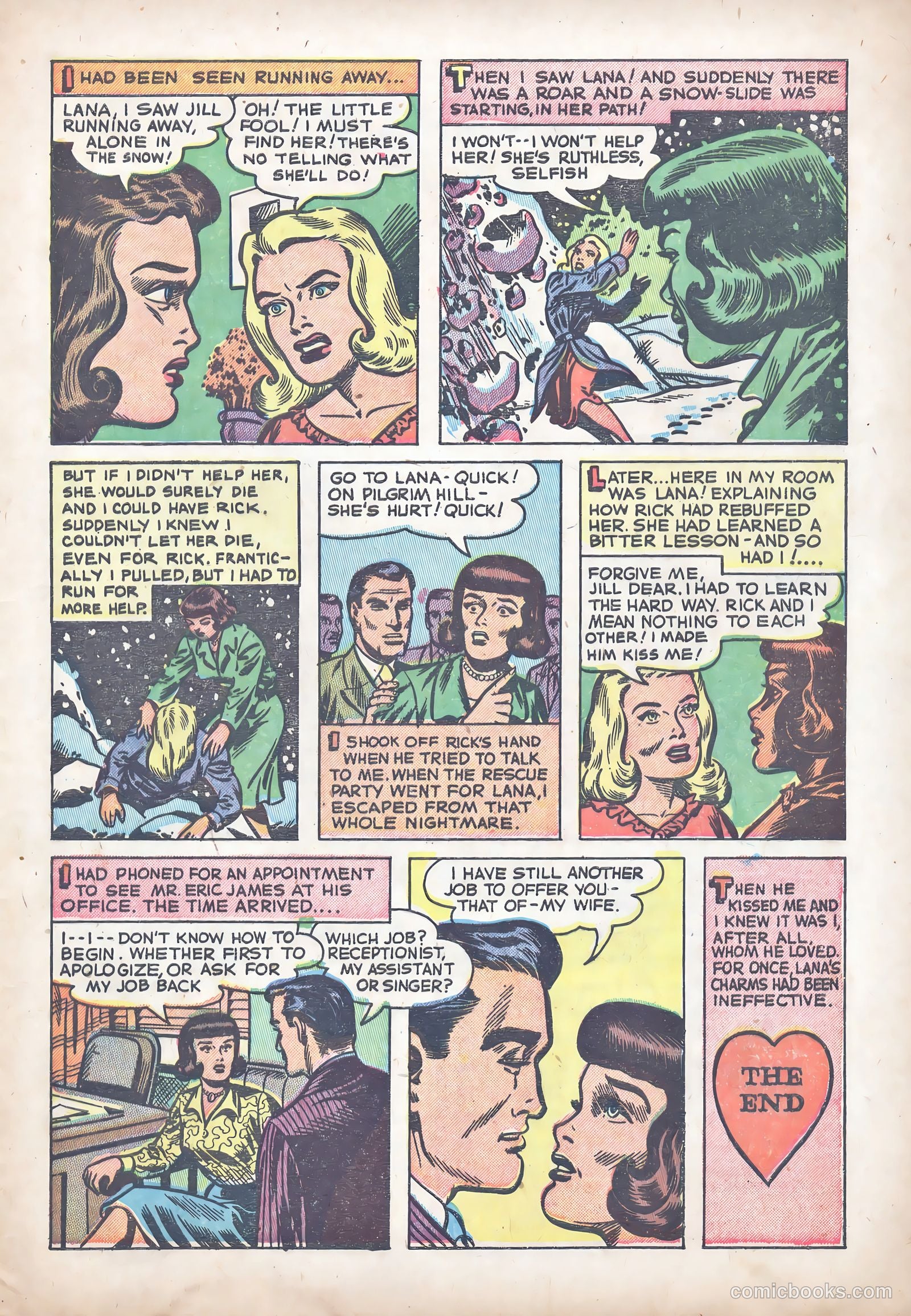 Romantic Hearts #3 (1953) — page 23 of 36