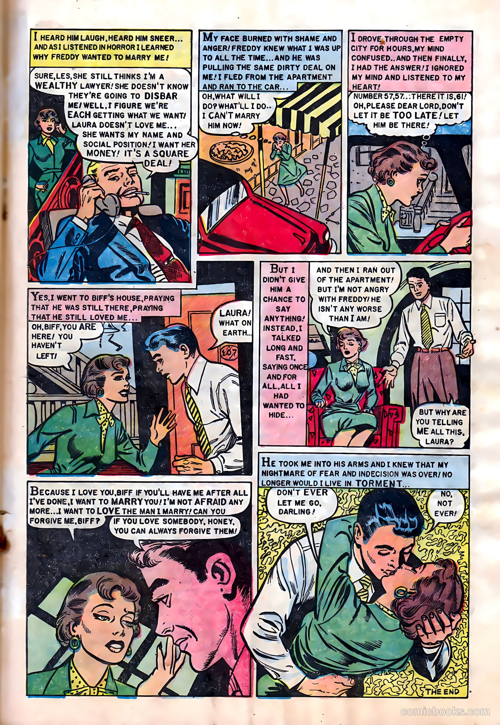 Romantic Hearts #7 (1954) — page 17 of 36