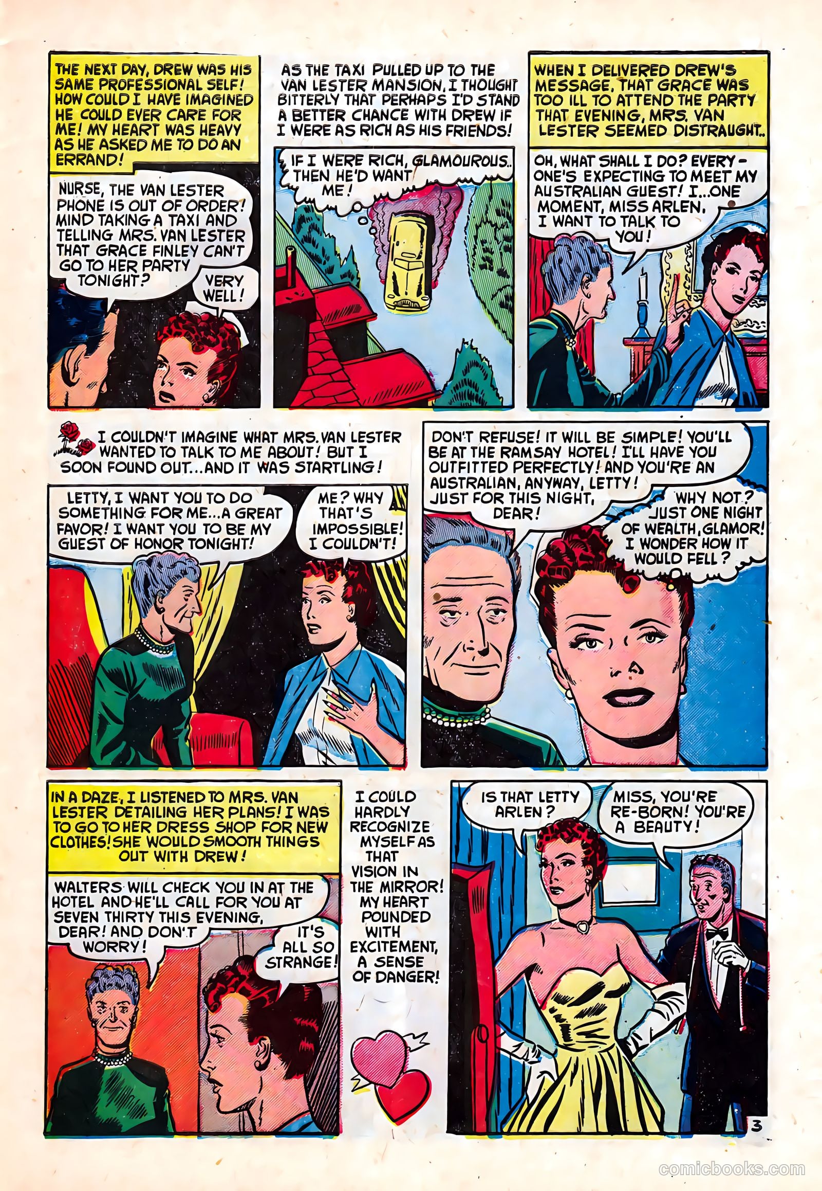 Romantic Hearts #9 (1954) — page 5 of 36