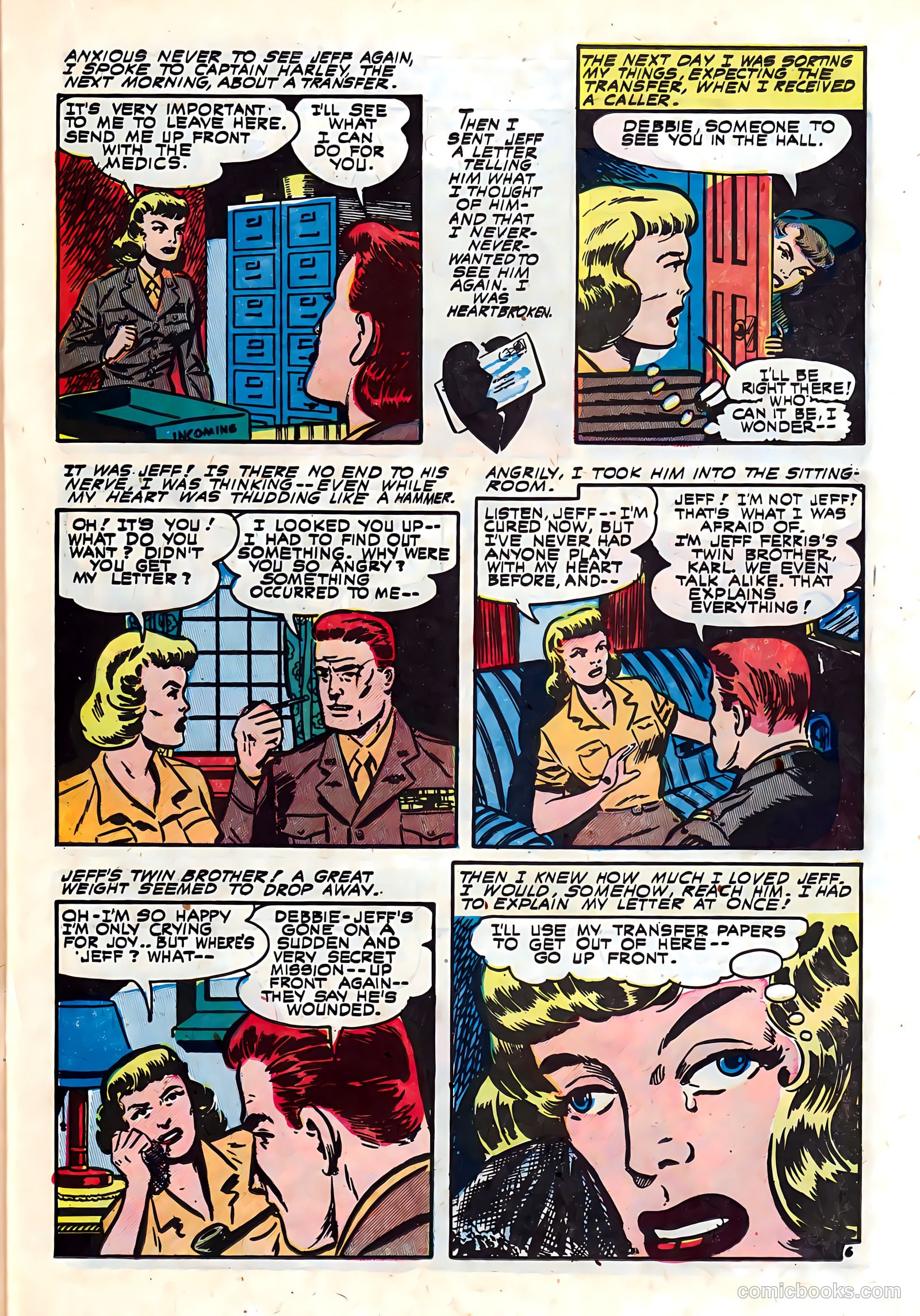 Romantic Hearts #9 (1954) — page 15 of 36