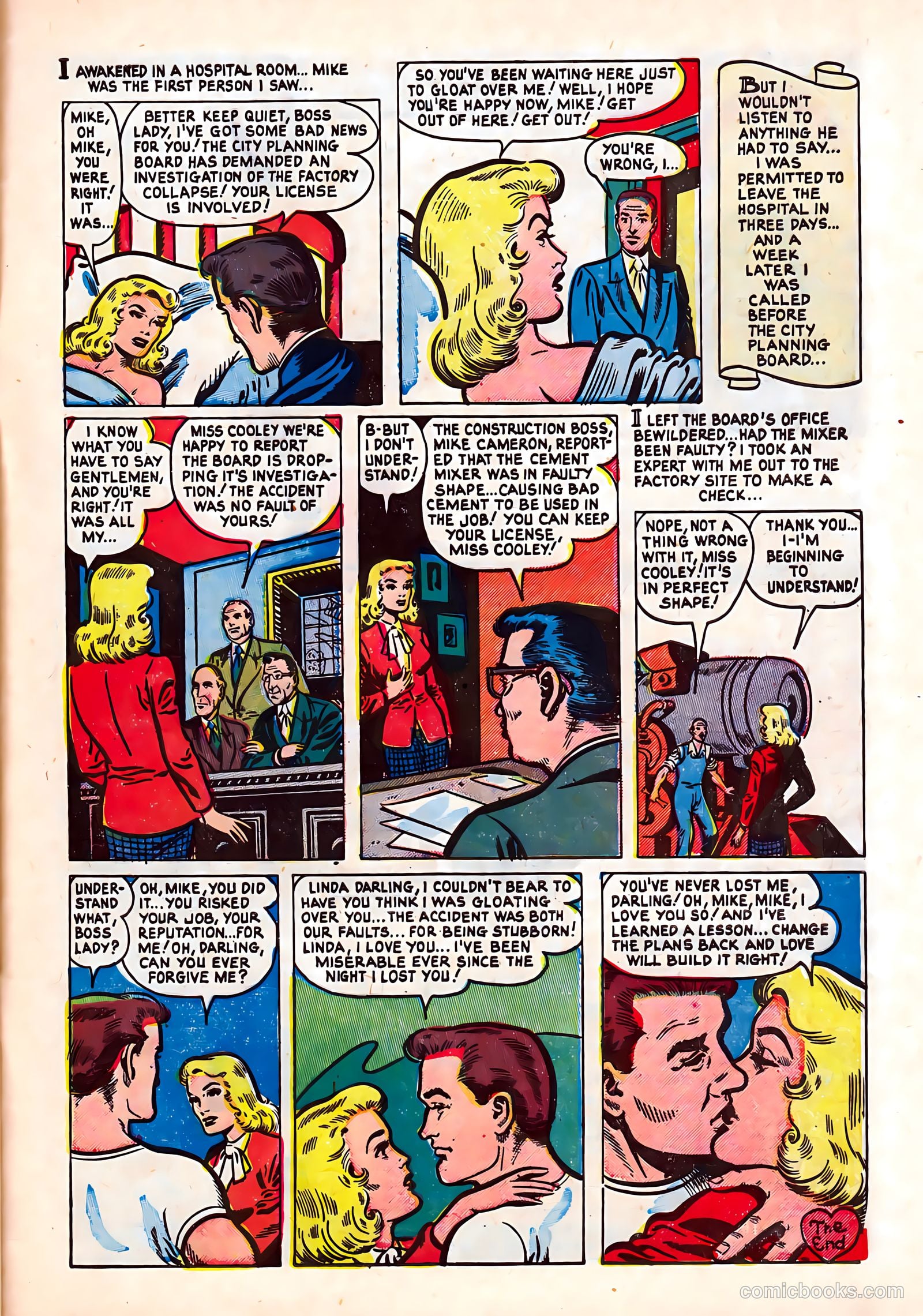 Romantic Hearts #9 (1954) — page 33 of 36