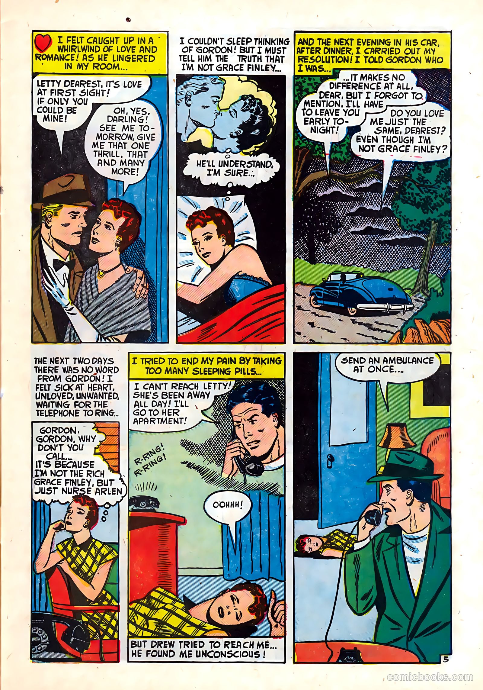 Romantic Hearts #9 (1952) — page 7 of 36