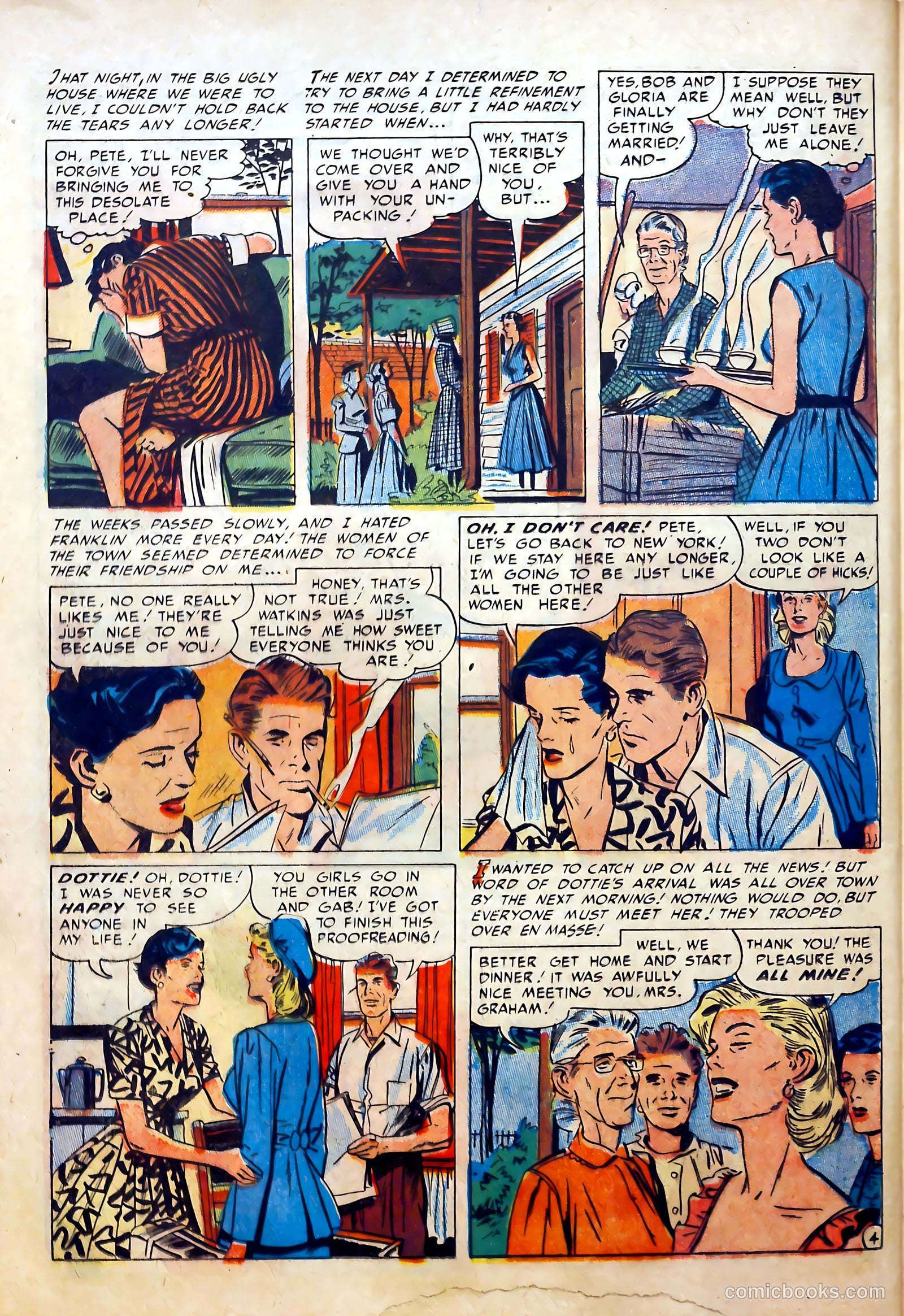 Romantic Marriage #7 (1951) — page 36 of 52