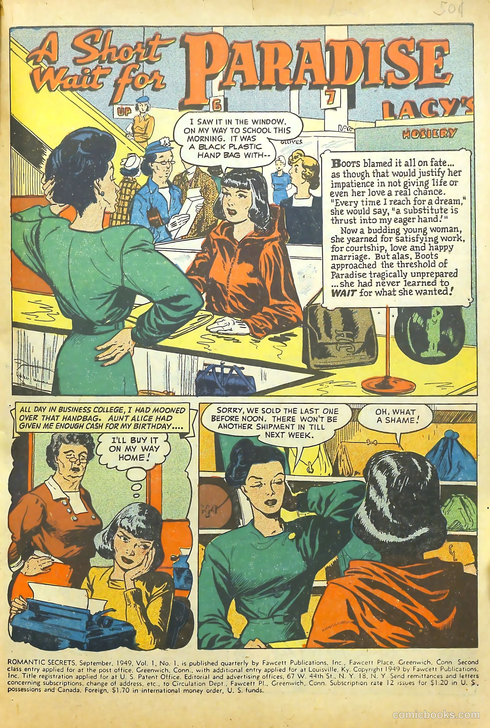 Romantic Secrets #1 (1949) — page 3 of 52