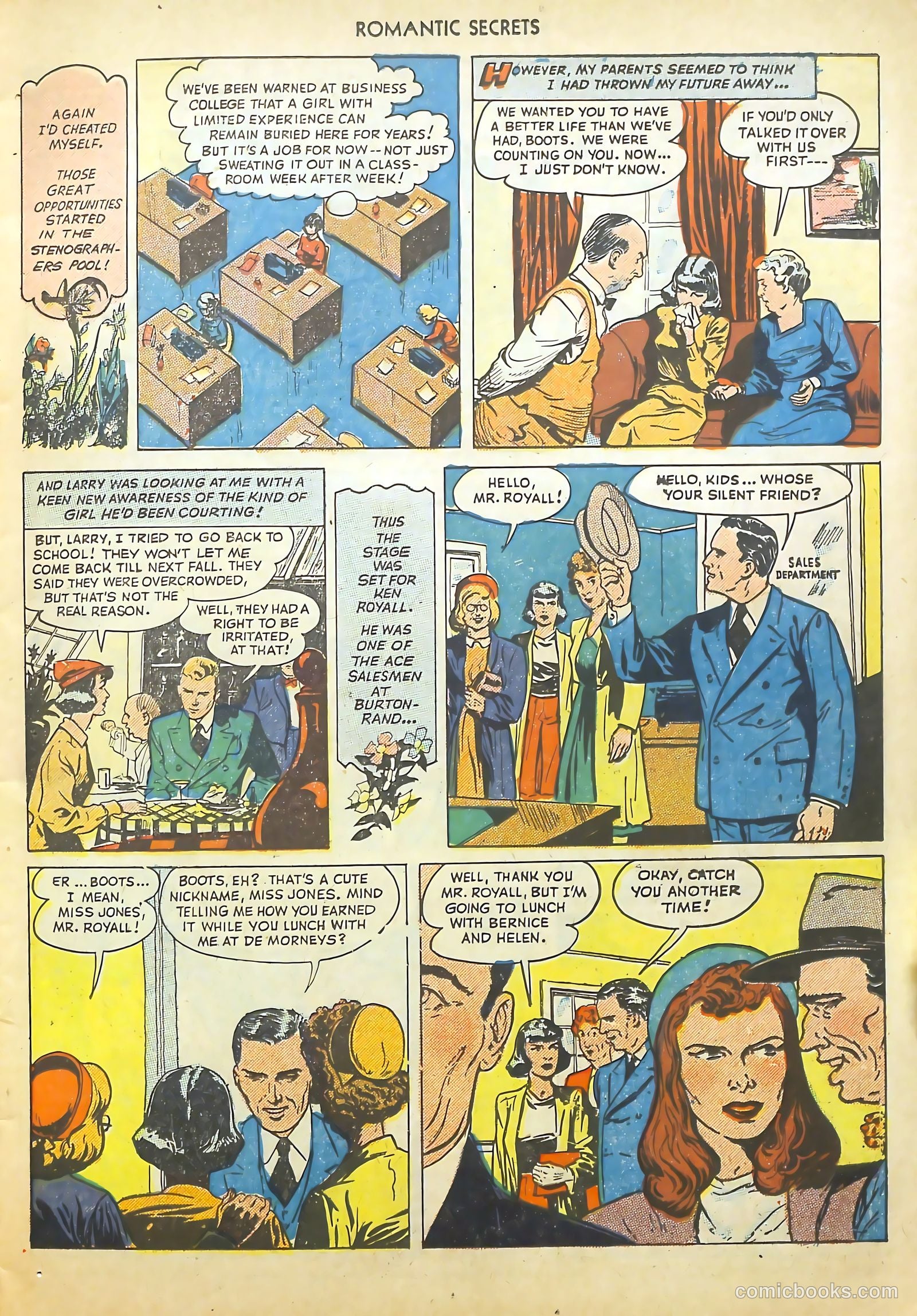 Romantic Secrets #1 (1949) — page 11 of 52