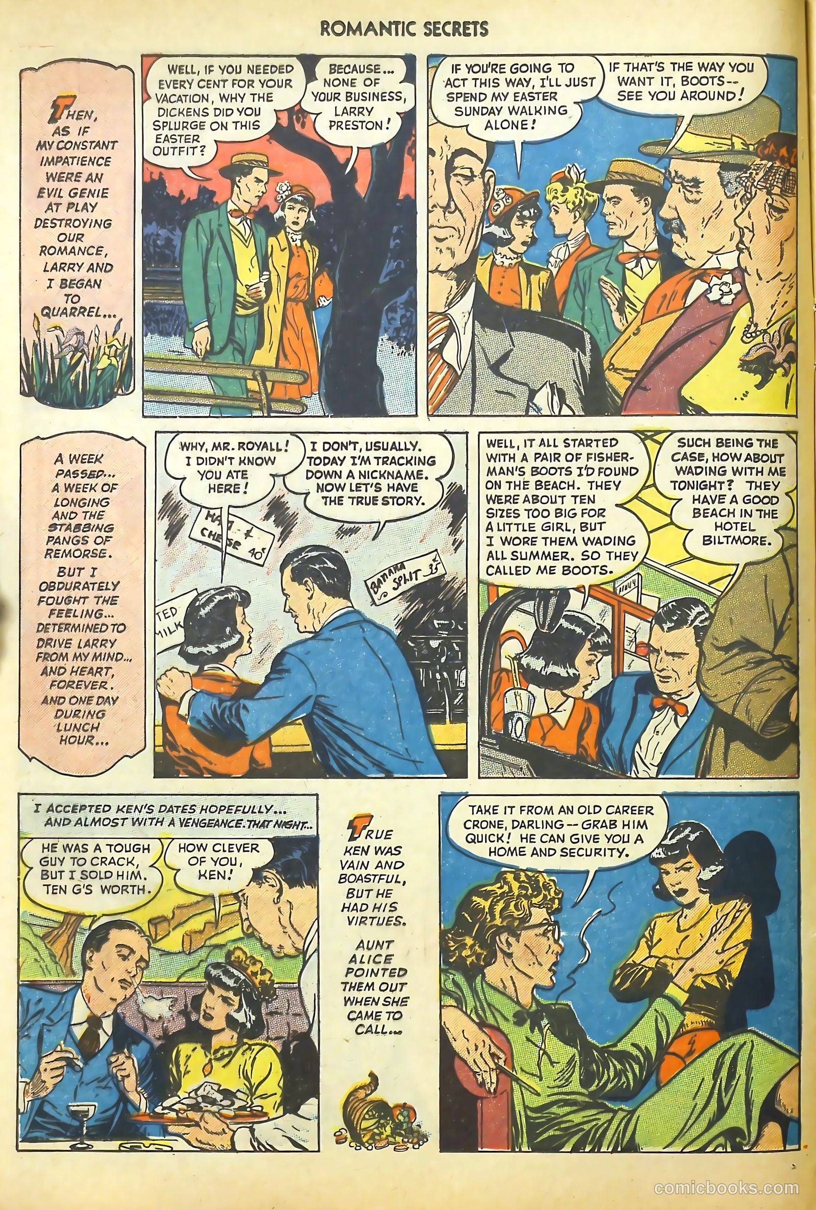 Romantic Secrets #1 (1949) — page 12 of 52