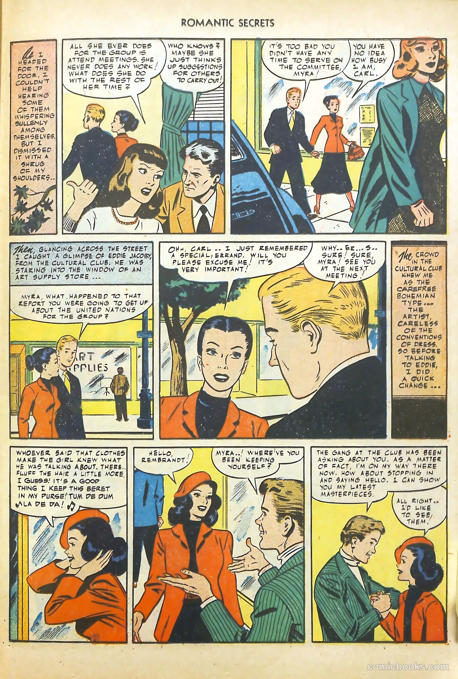 Romantic Secrets #1 (1949) — page 29 of 52