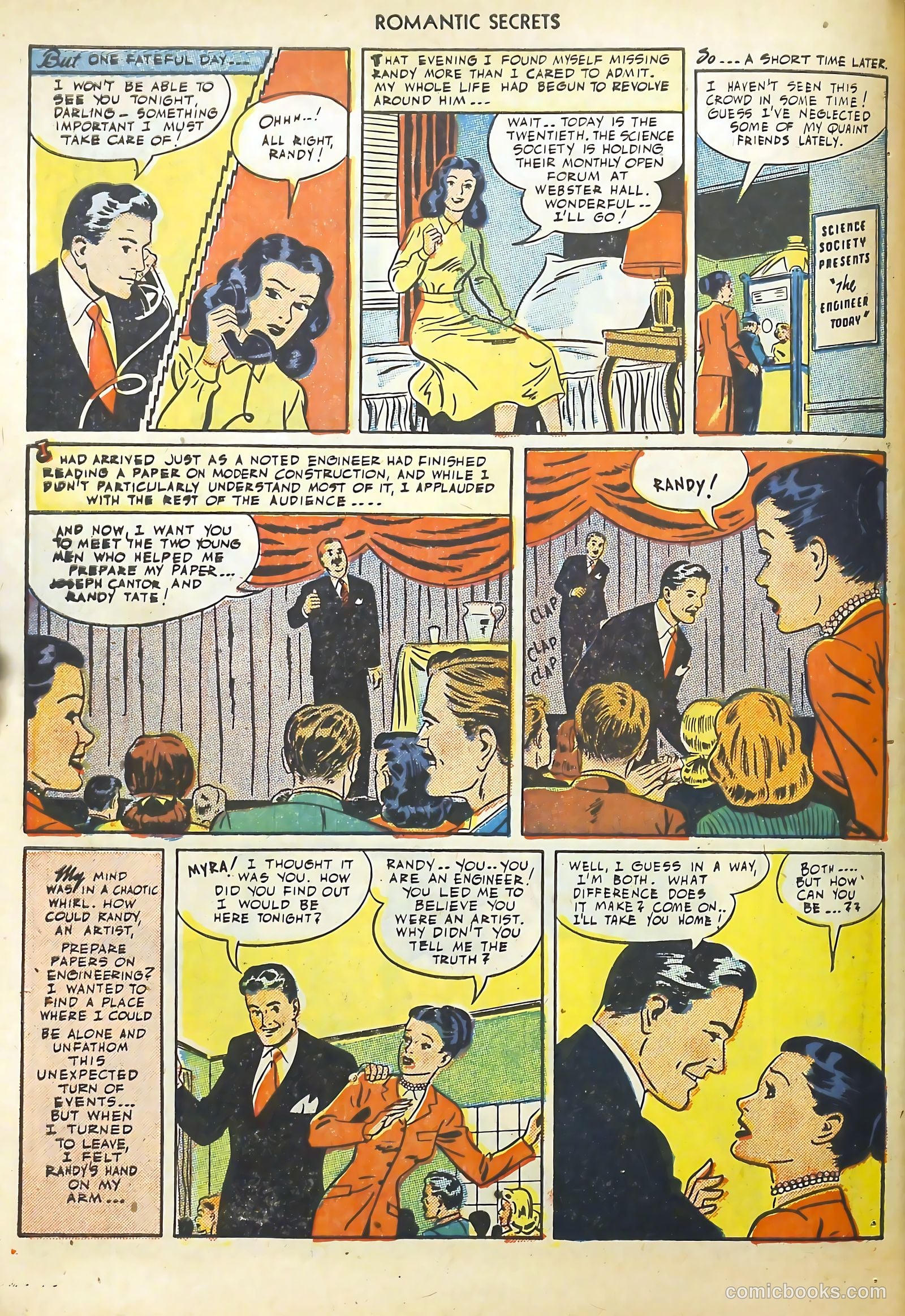 Romantic Secrets #1 (1949) — page 34 of 52