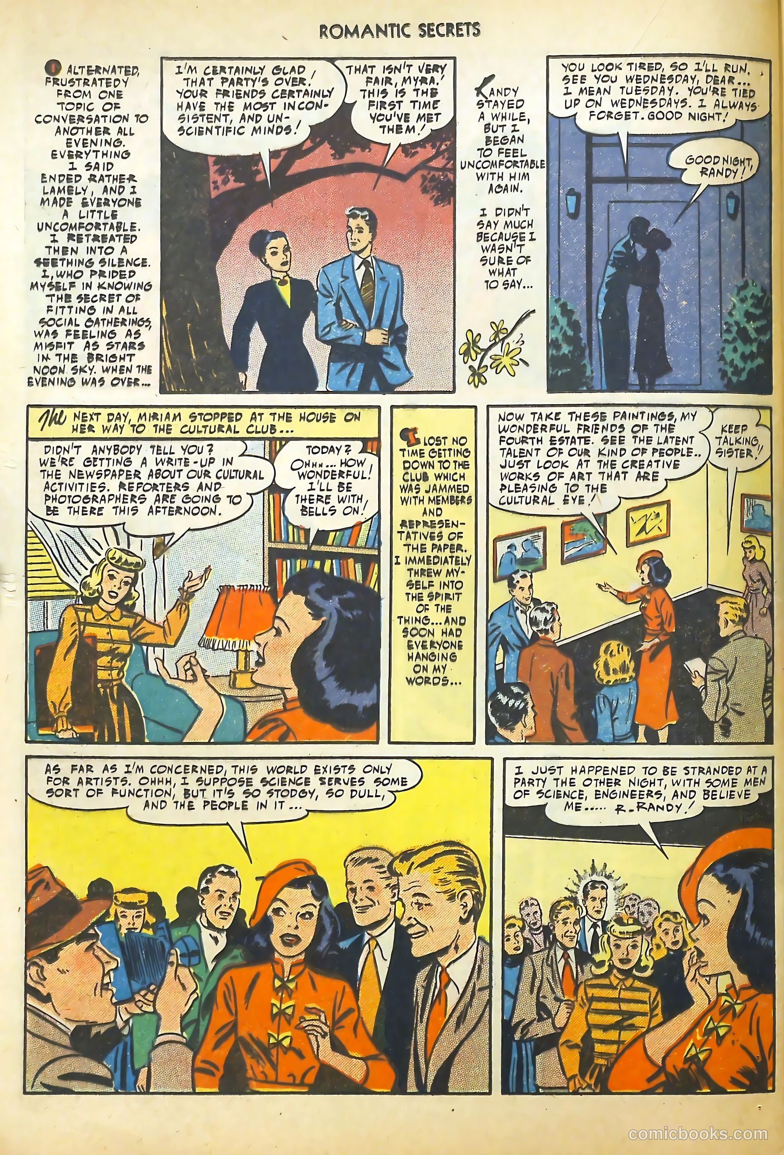 Romantic Secrets #1 (1949) — page 36 of 52