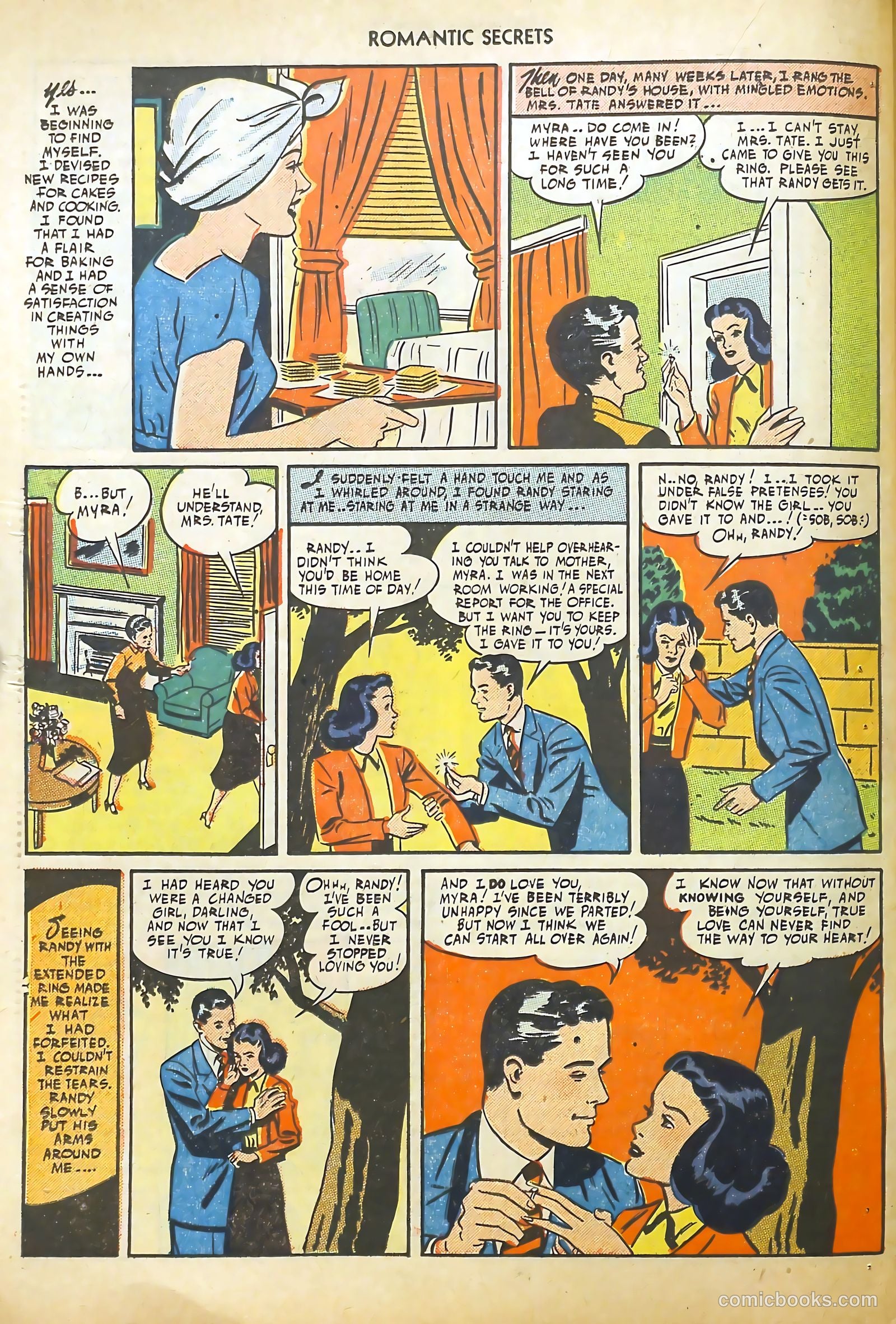 Romantic Secrets #1 (1949) — page 38 of 52