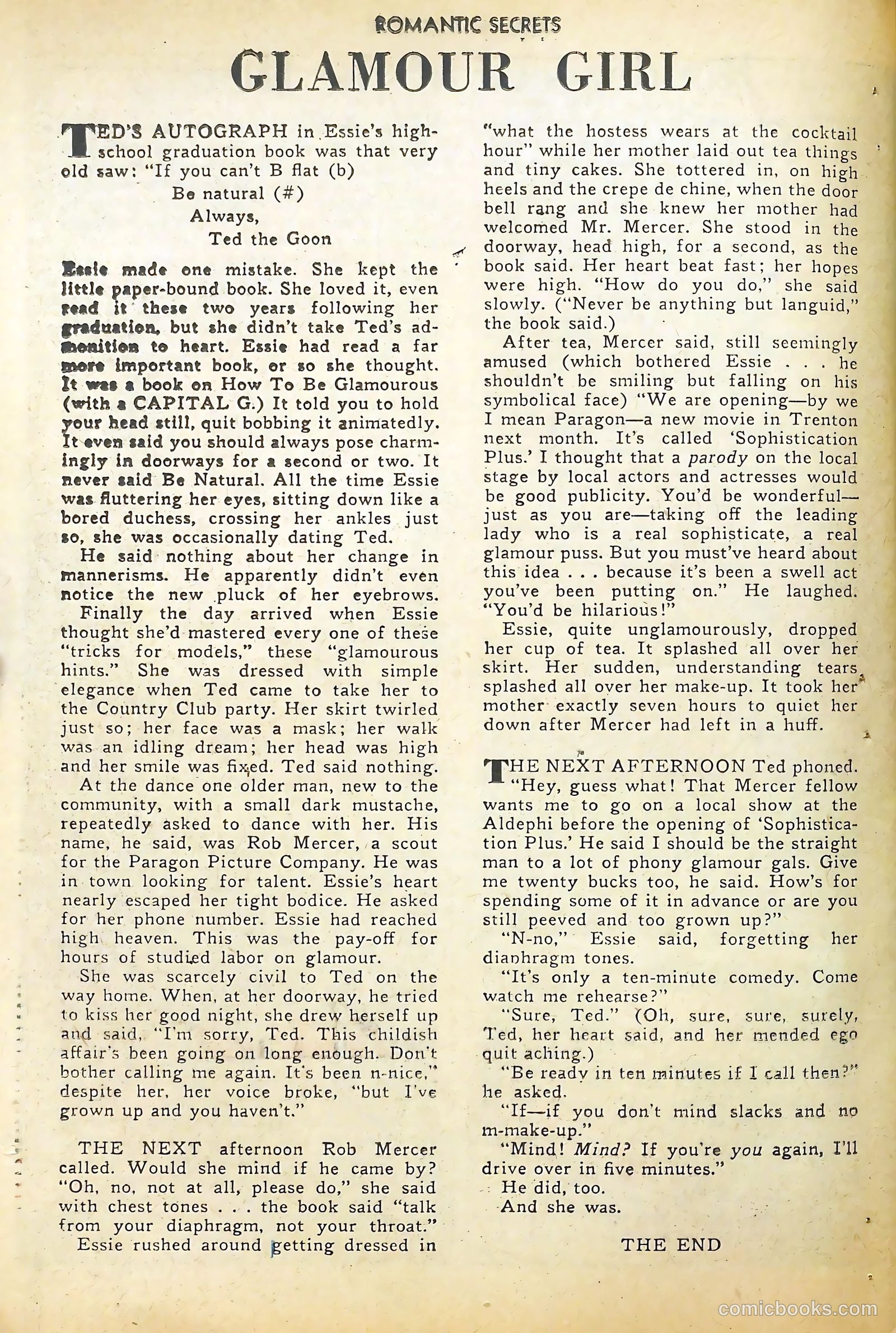 Romantic Secrets #1 (1949) — page 40 of 52
