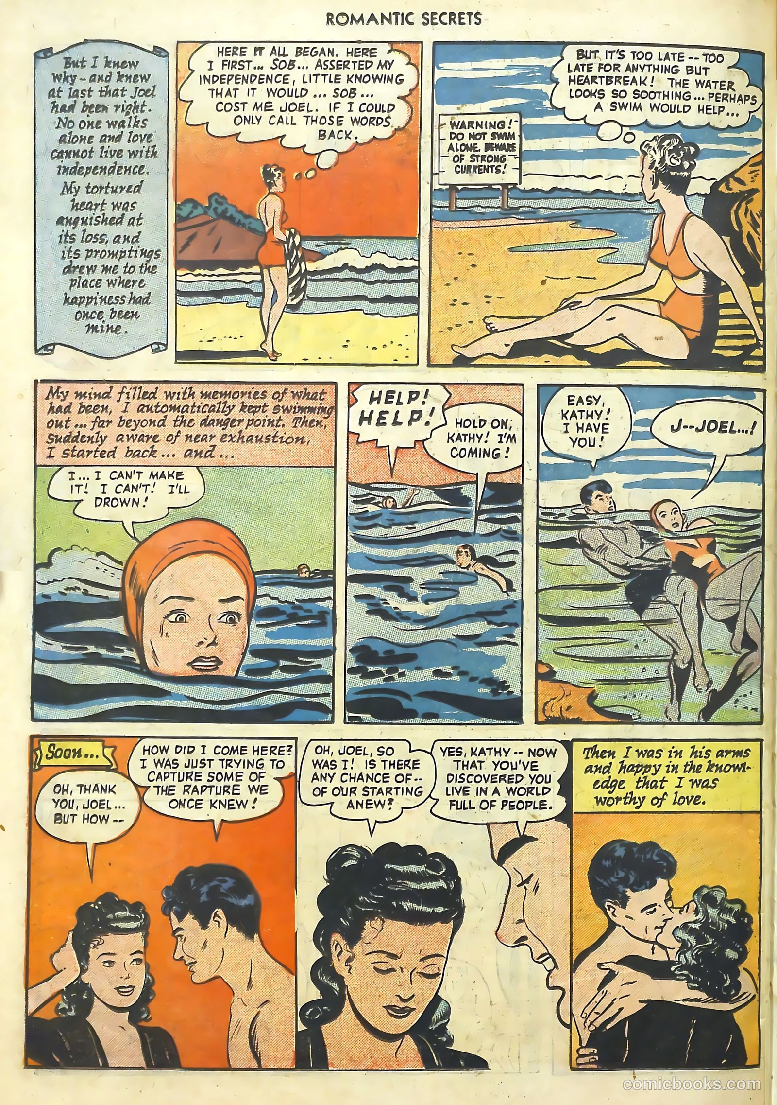 Romantic Secrets #13 (1950) — page 35 of 37