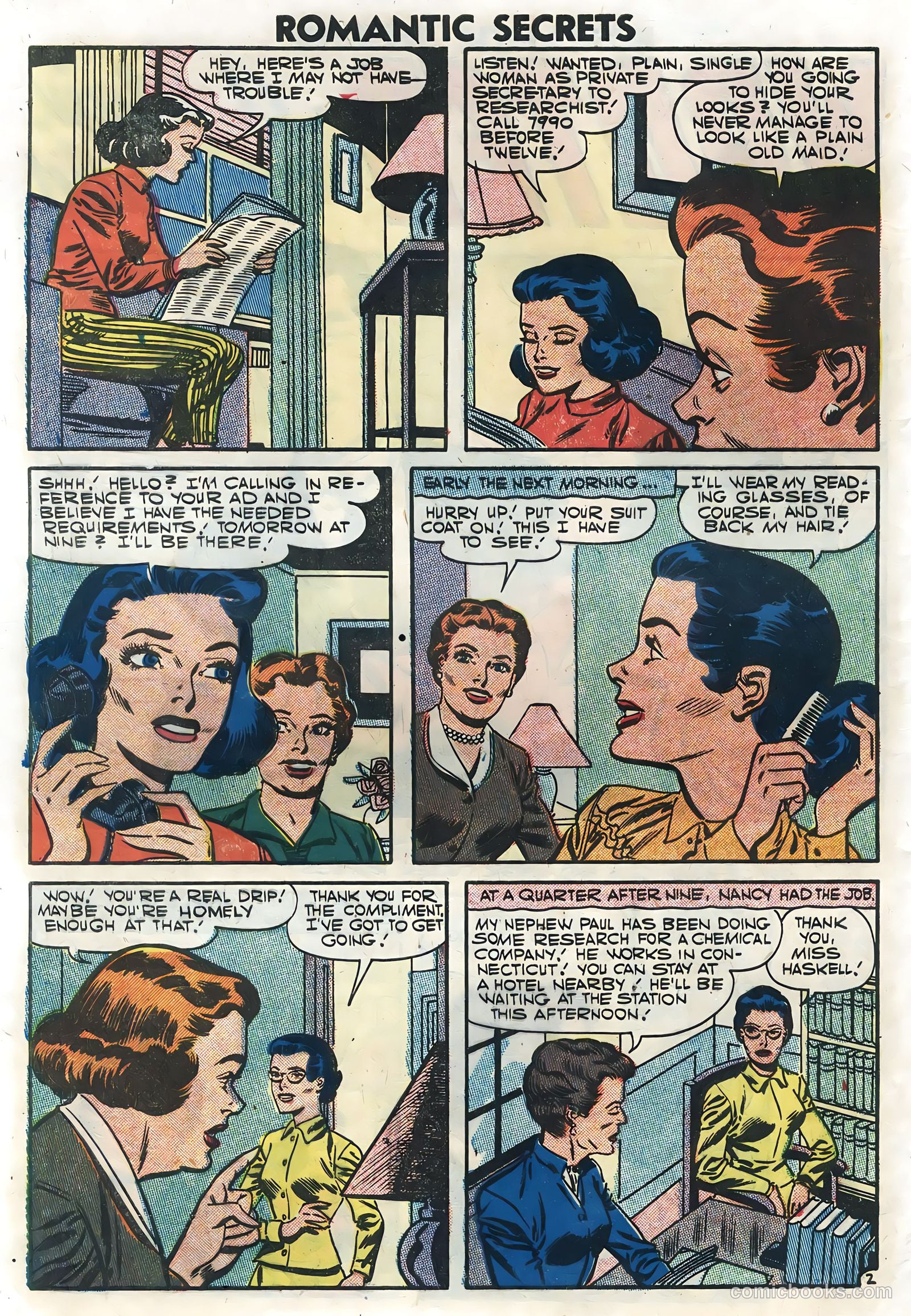 Romantic Secrets #13 (1957) — page 28 of 36