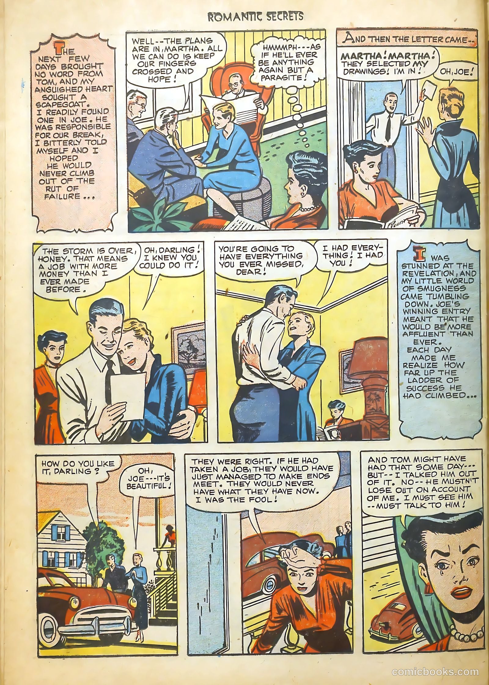 Romantic Secrets #15 (1951) — page 32 of 36
