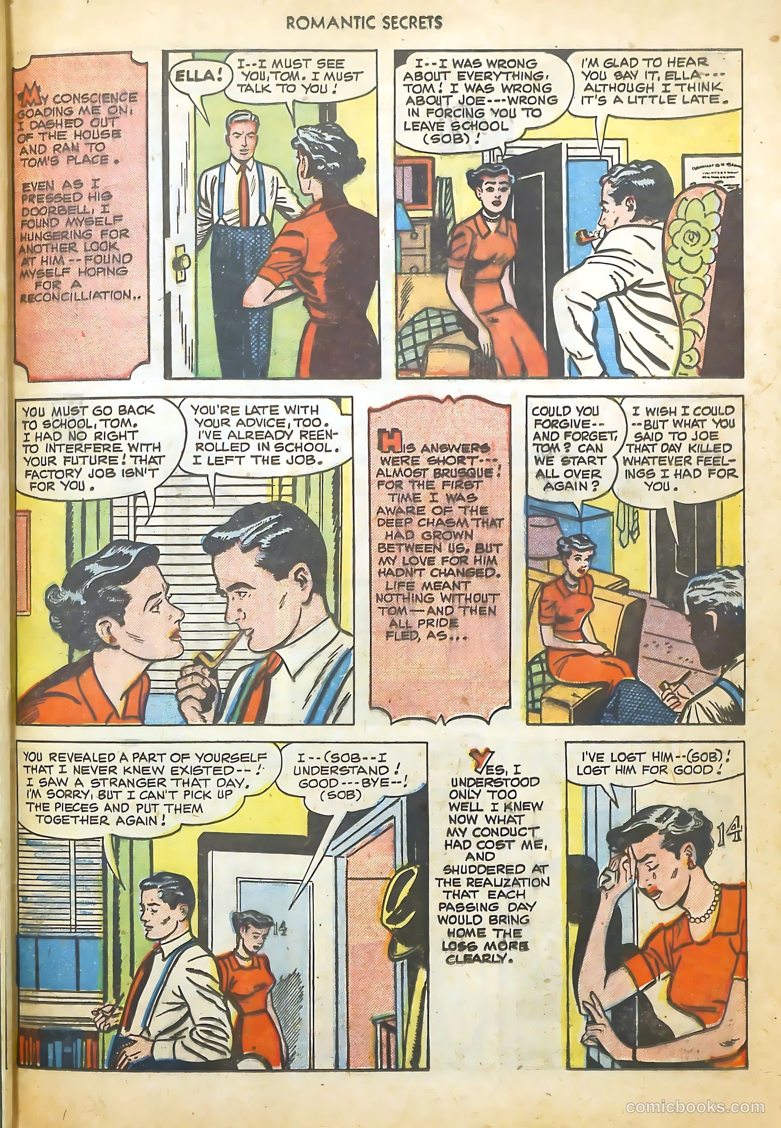 Romantic Secrets #15 (1951) — page 33 of 36