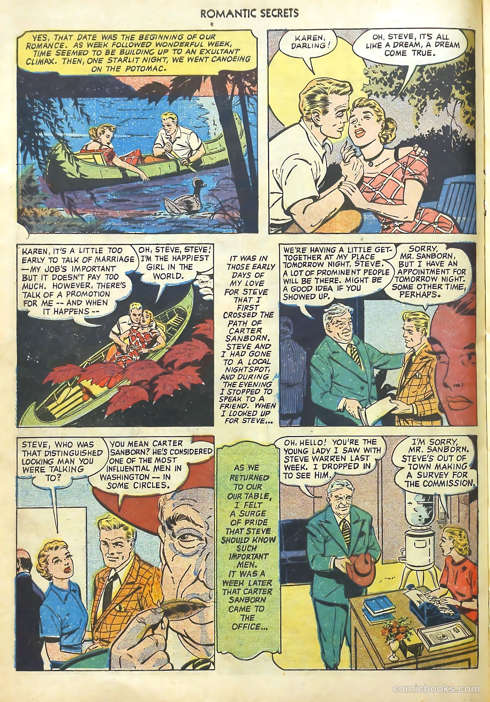 Romantic Secrets #17 (1951) — page 16 of 36