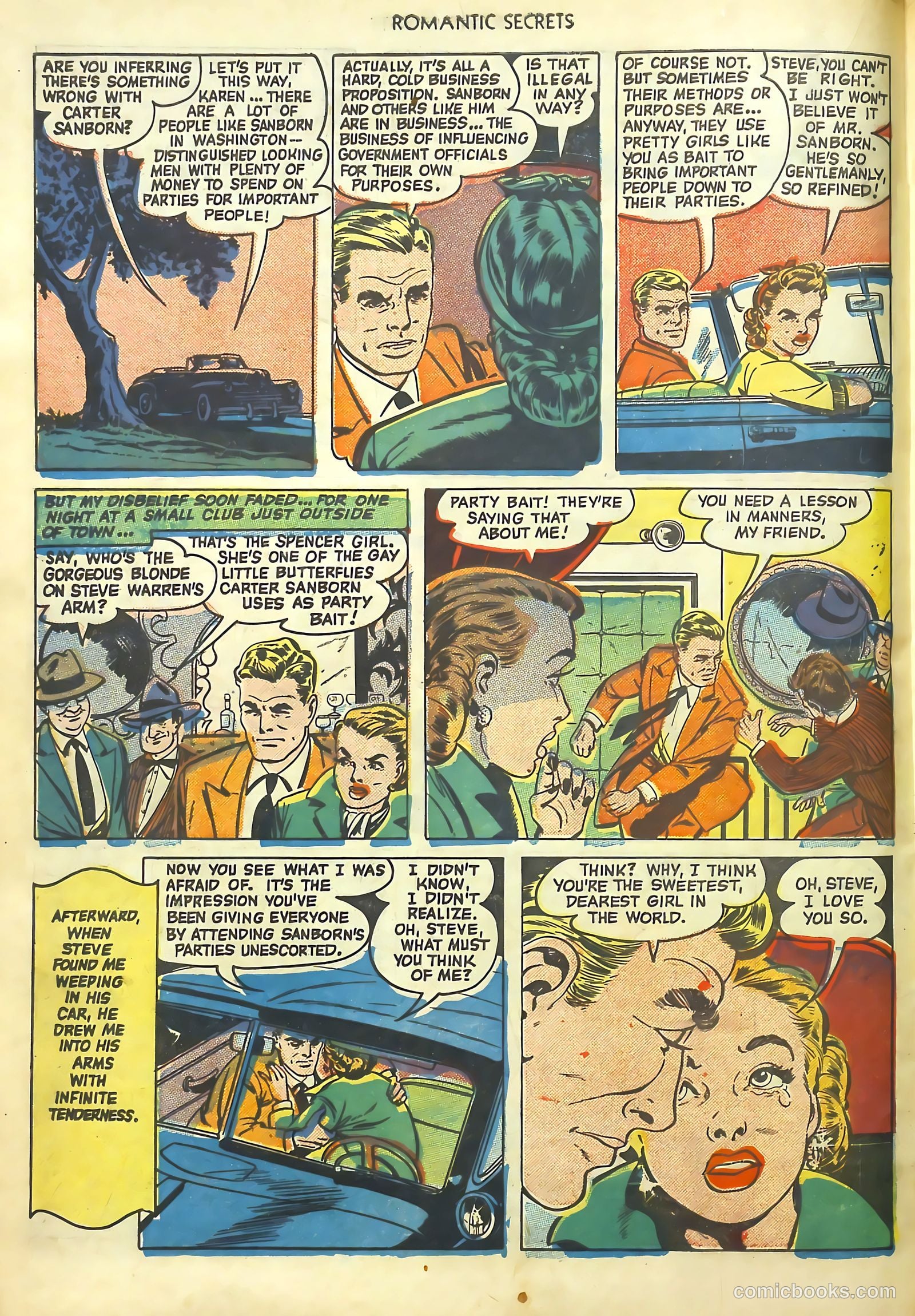 Romantic Secrets #17 (1951) — page 18 of 36