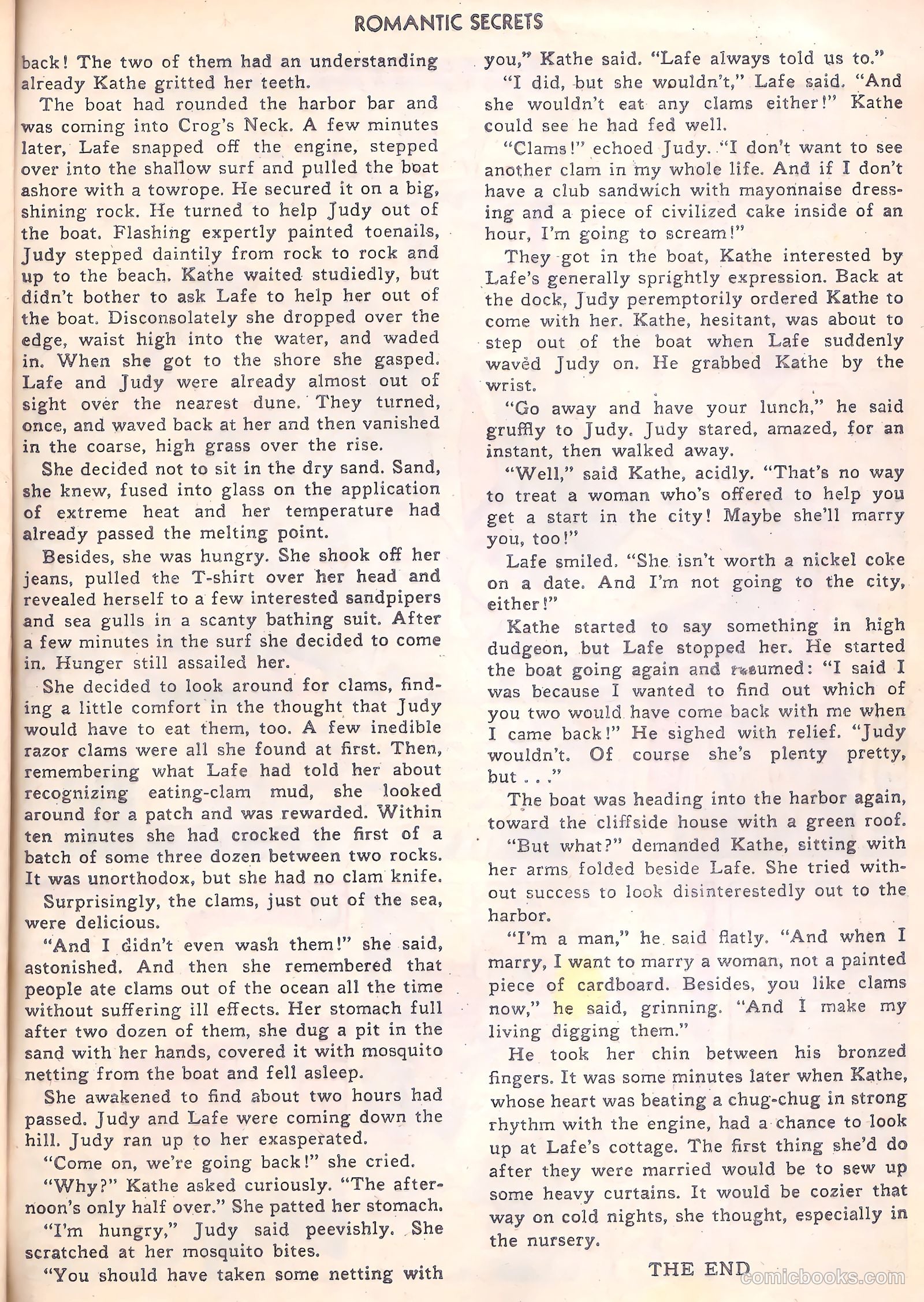 Romantic Secrets #19 (1951) — page 25 of 36