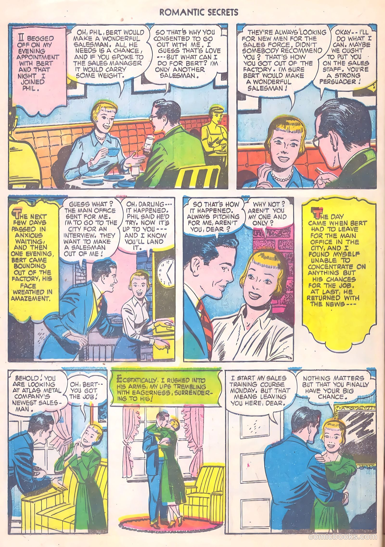 Romantic Secrets #19 (1951) — page 28 of 36