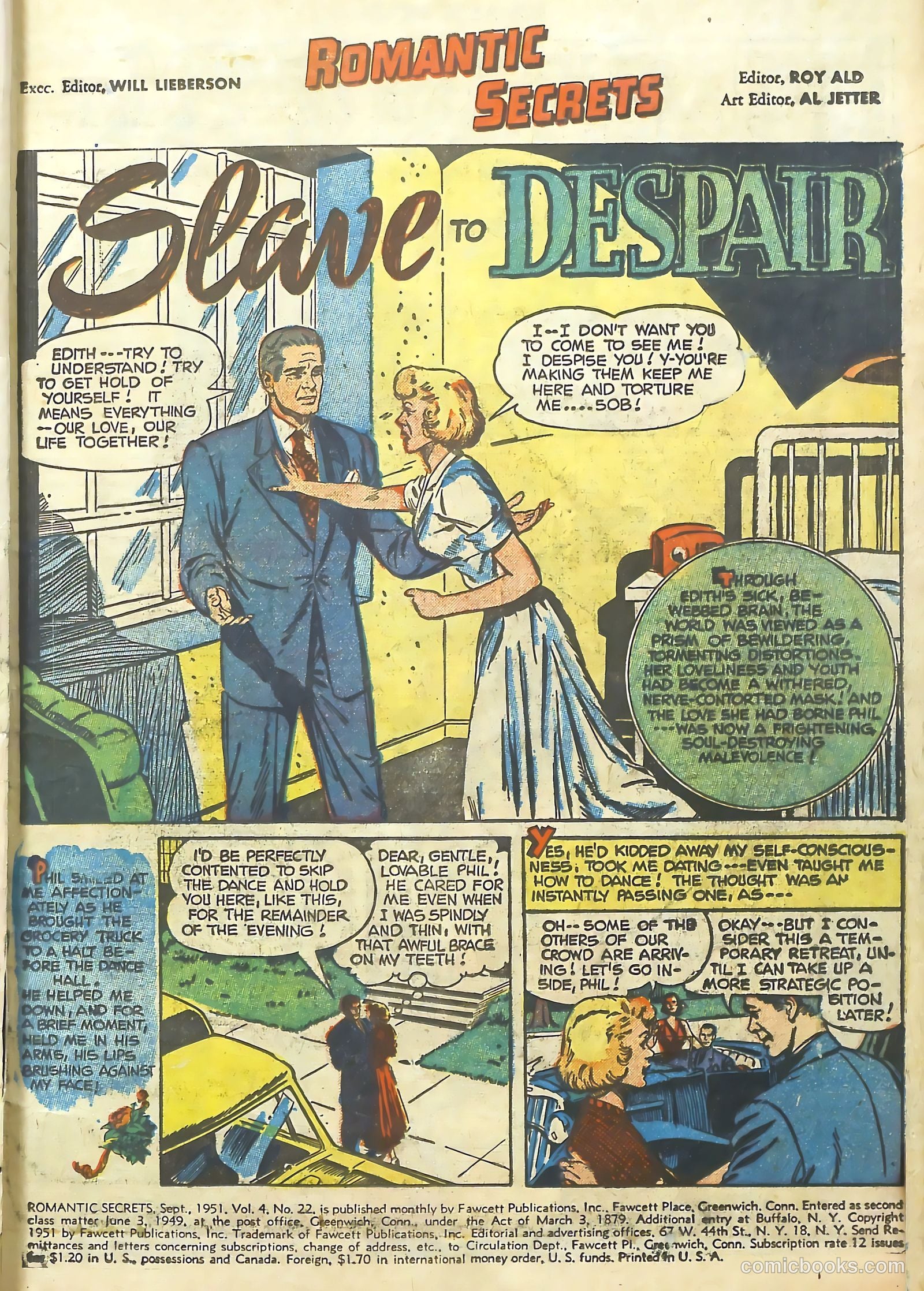 Romantic Secrets #22 (1951) — page 3 of 36