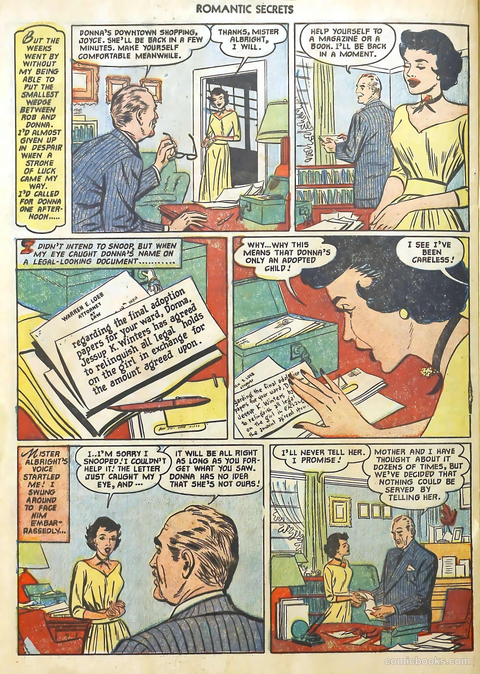 Romantic Secrets #23 (1951) — page 20 of 36