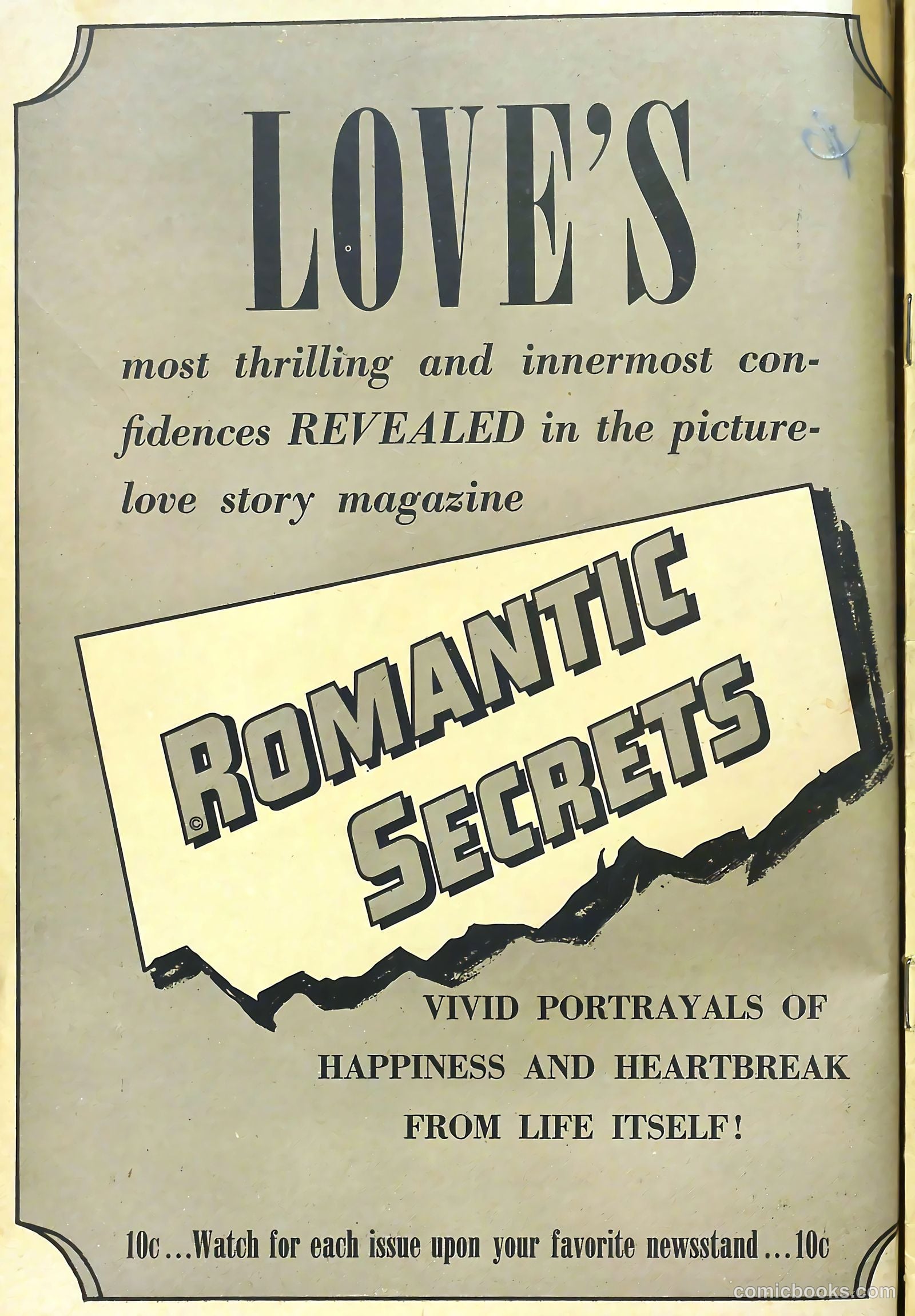 Romantic Secrets #25 (1951) — page 2 of 36