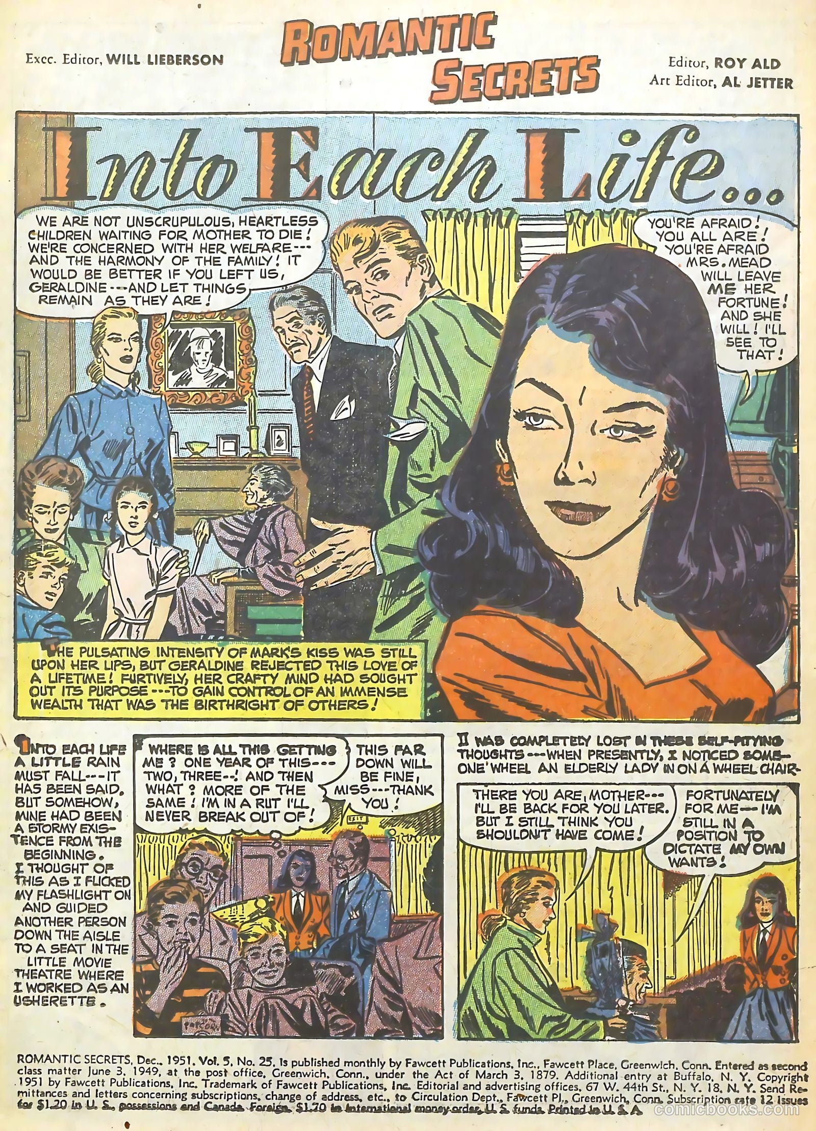 Romantic Secrets #25 (1951) — page 3 of 36