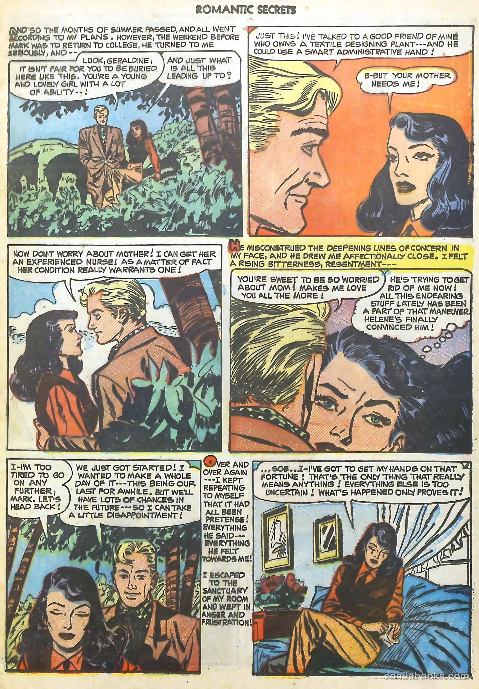 Romantic Secrets #25 (1951) — page 9 of 36