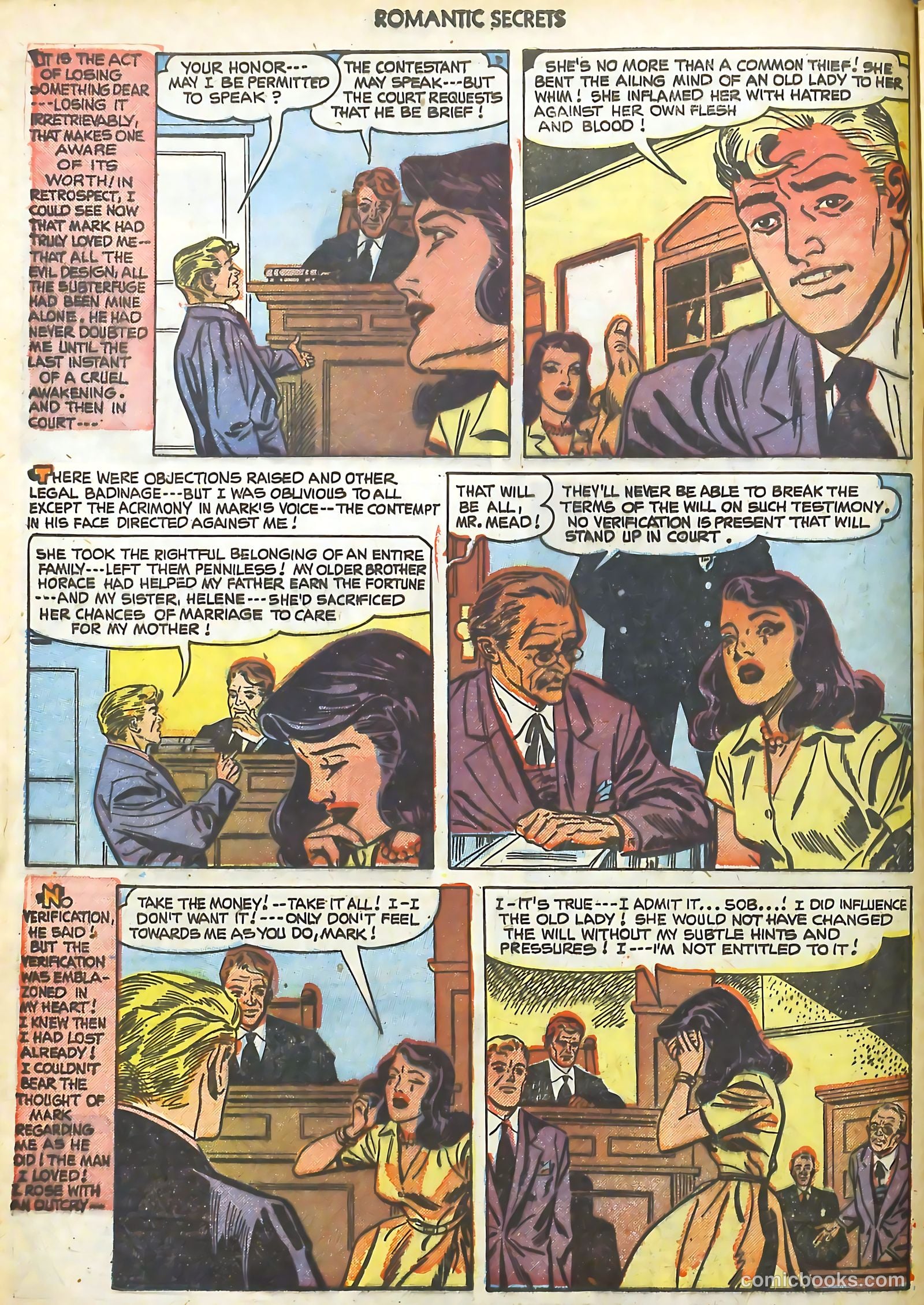 Romantic Secrets #25 (1951) — page 12 of 36