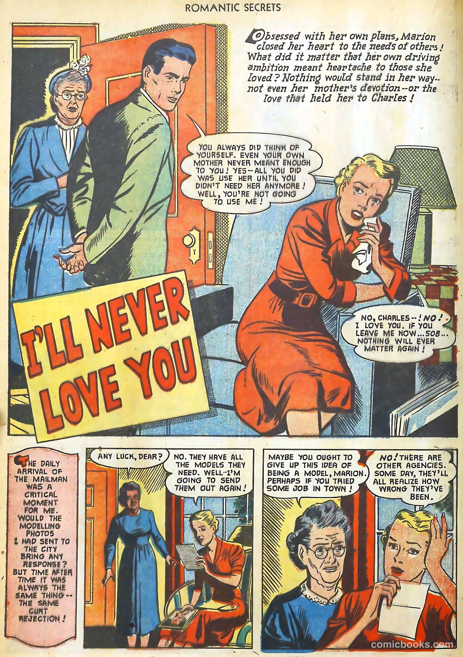 Romantic Secrets #25 (1951) — page 14 of 36