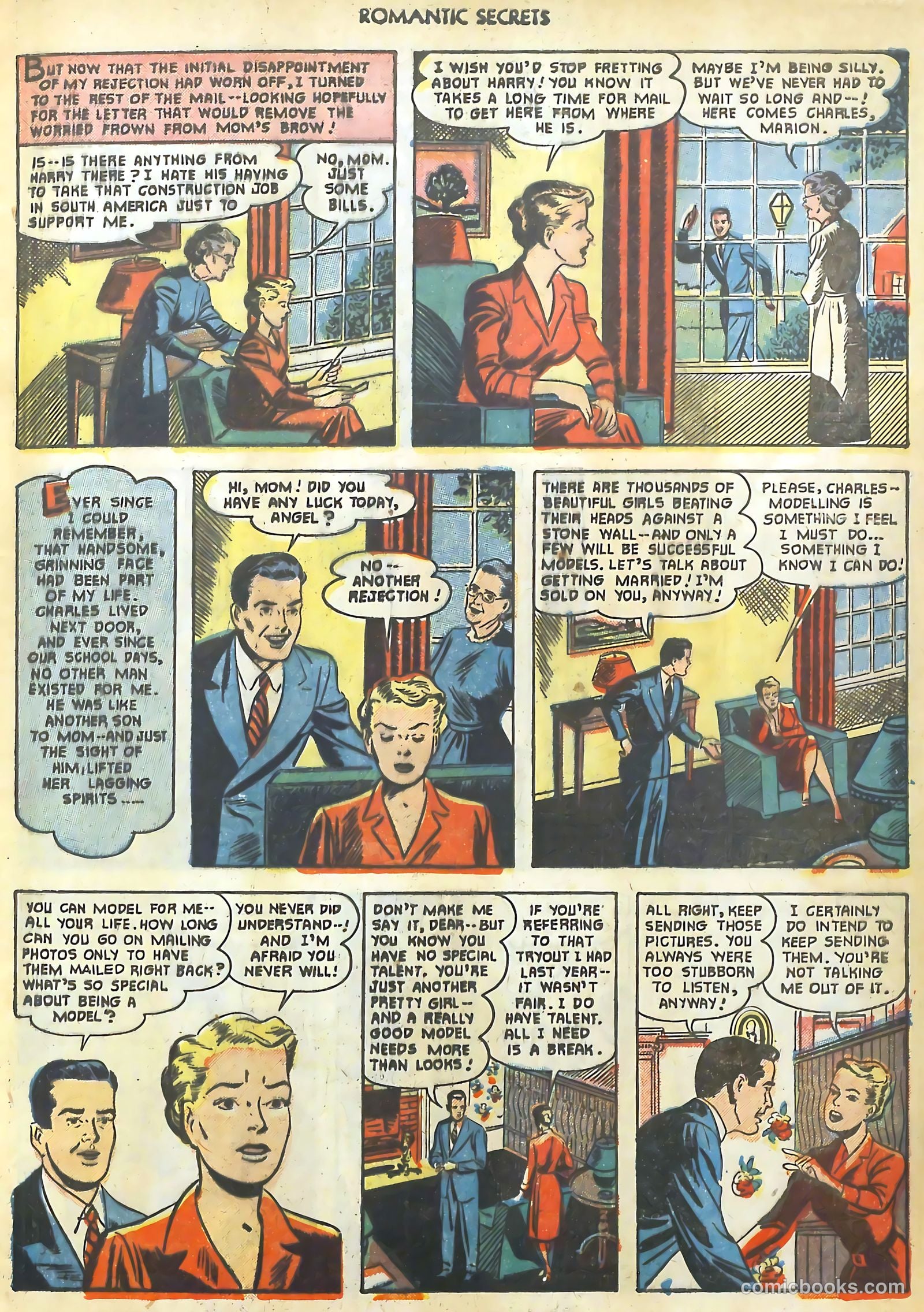 Romantic Secrets #25 (1951) — page 15 of 36