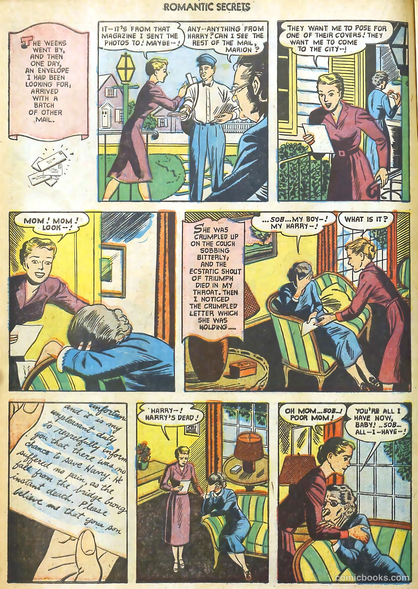 Romantic Secrets #25 (1951) — page 16 of 36