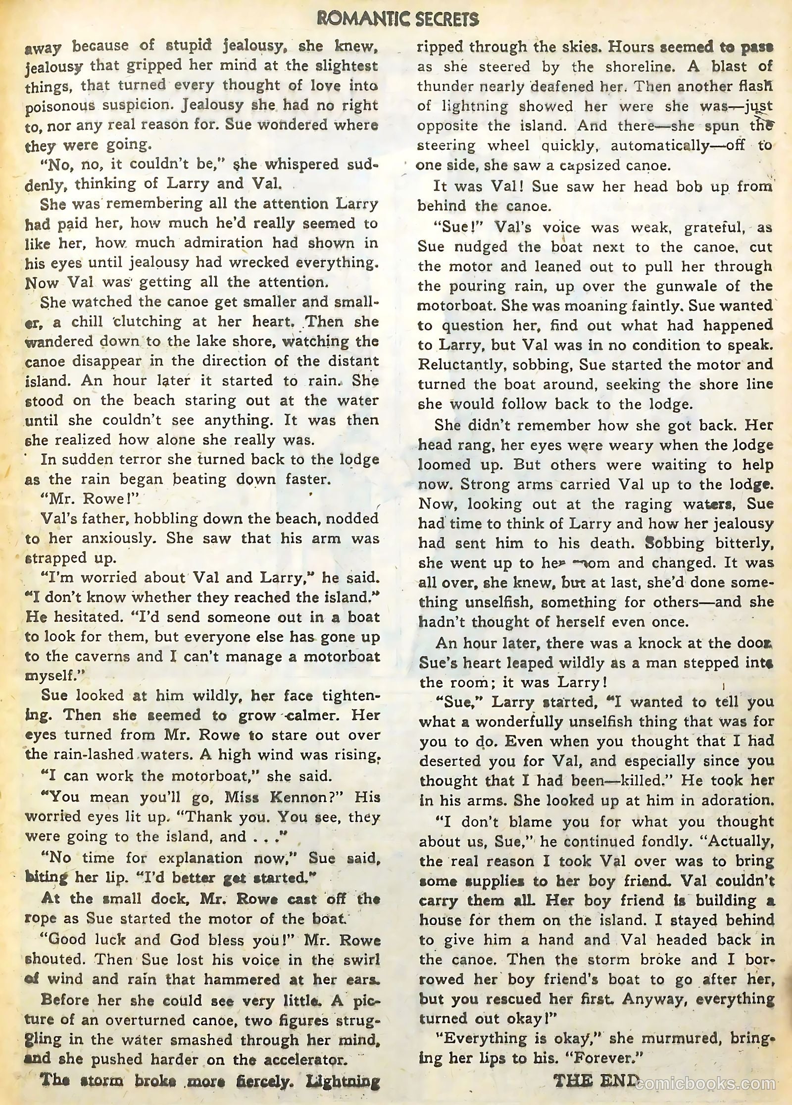 Romantic Secrets #25 (1951) — page 25 of 36