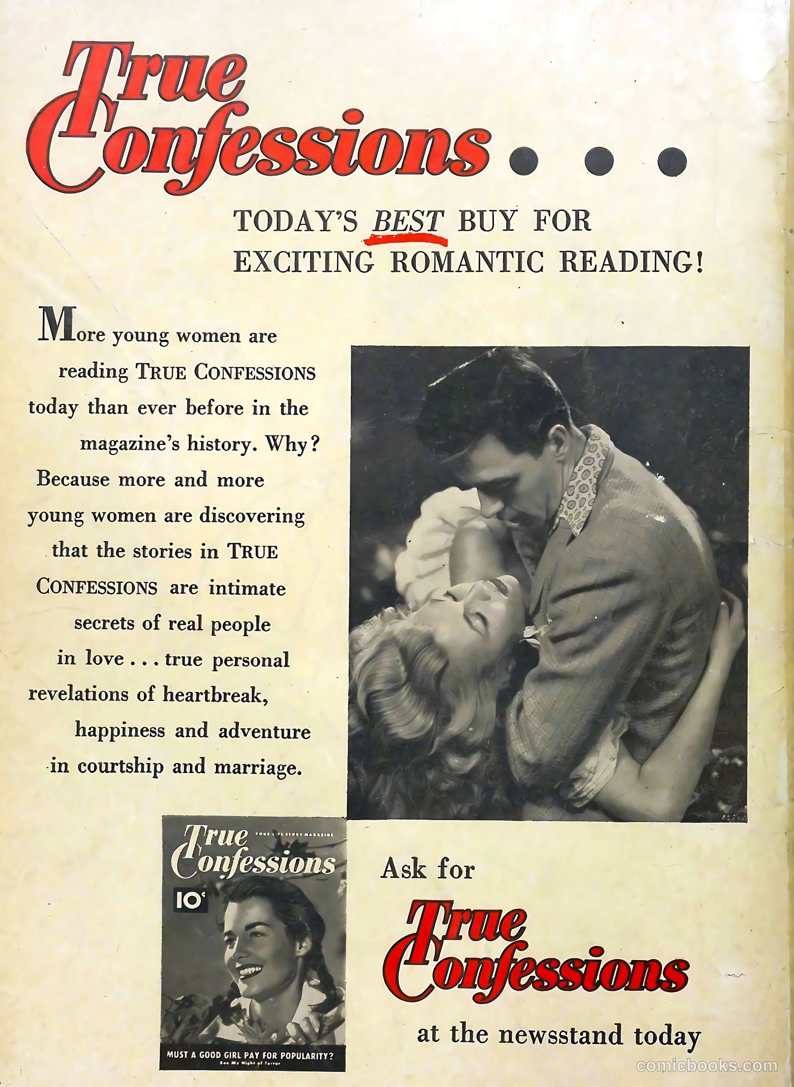 Romantic Secrets #25 (1951) — page 36 of 36