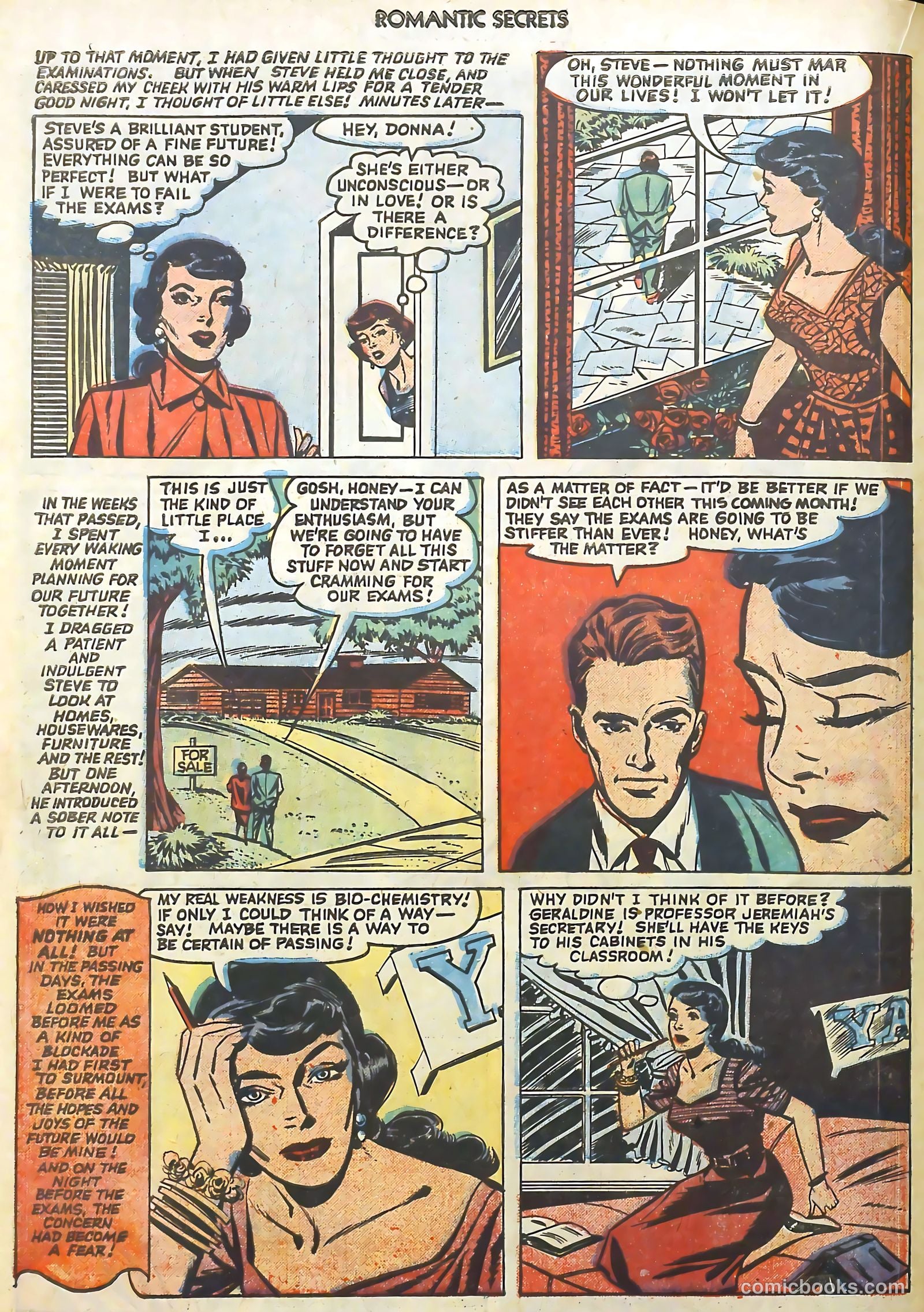Romantic Secrets #26 (1952) — page 16 of 36