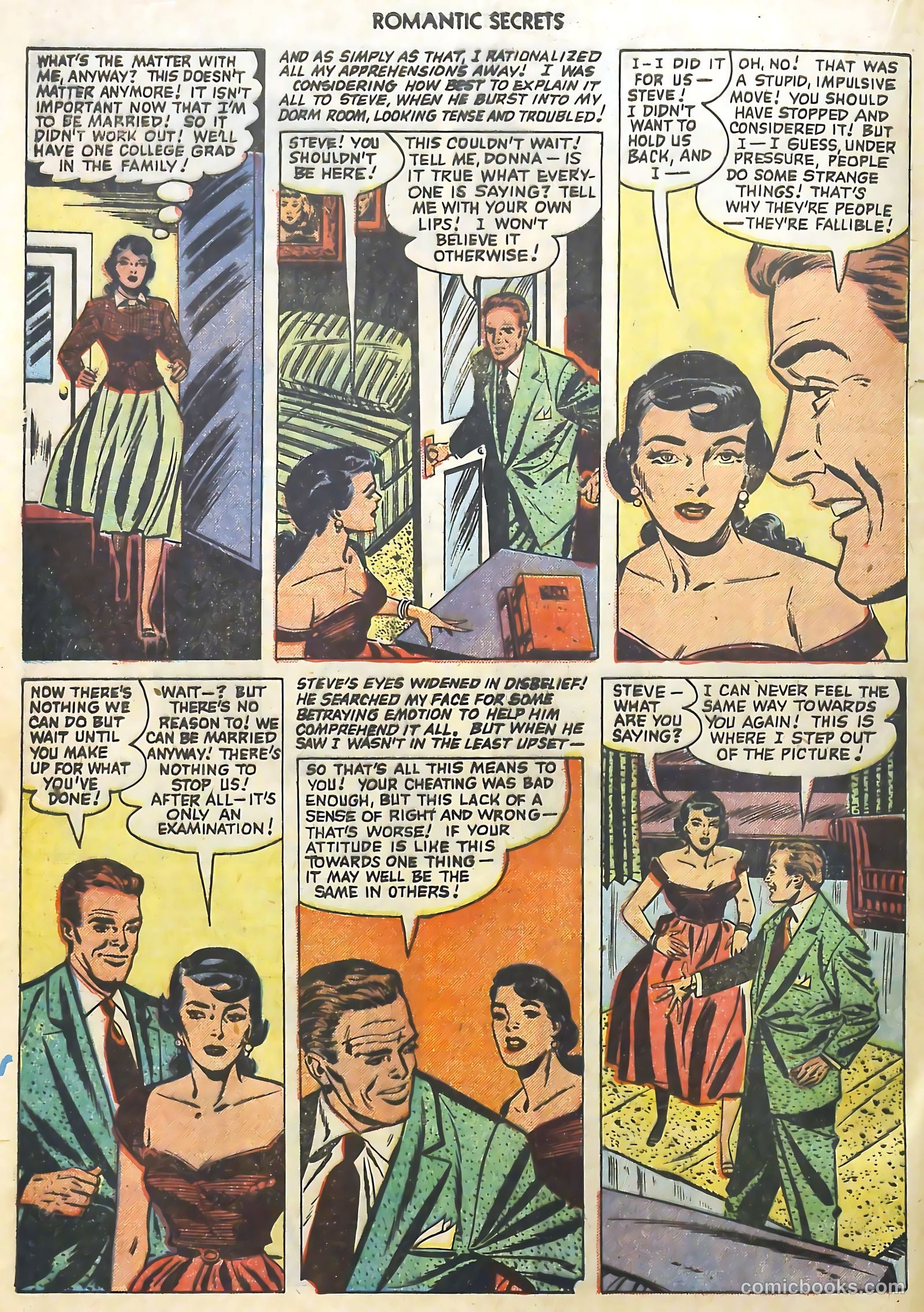 Romantic Secrets #26 (1952) — page 20 of 36