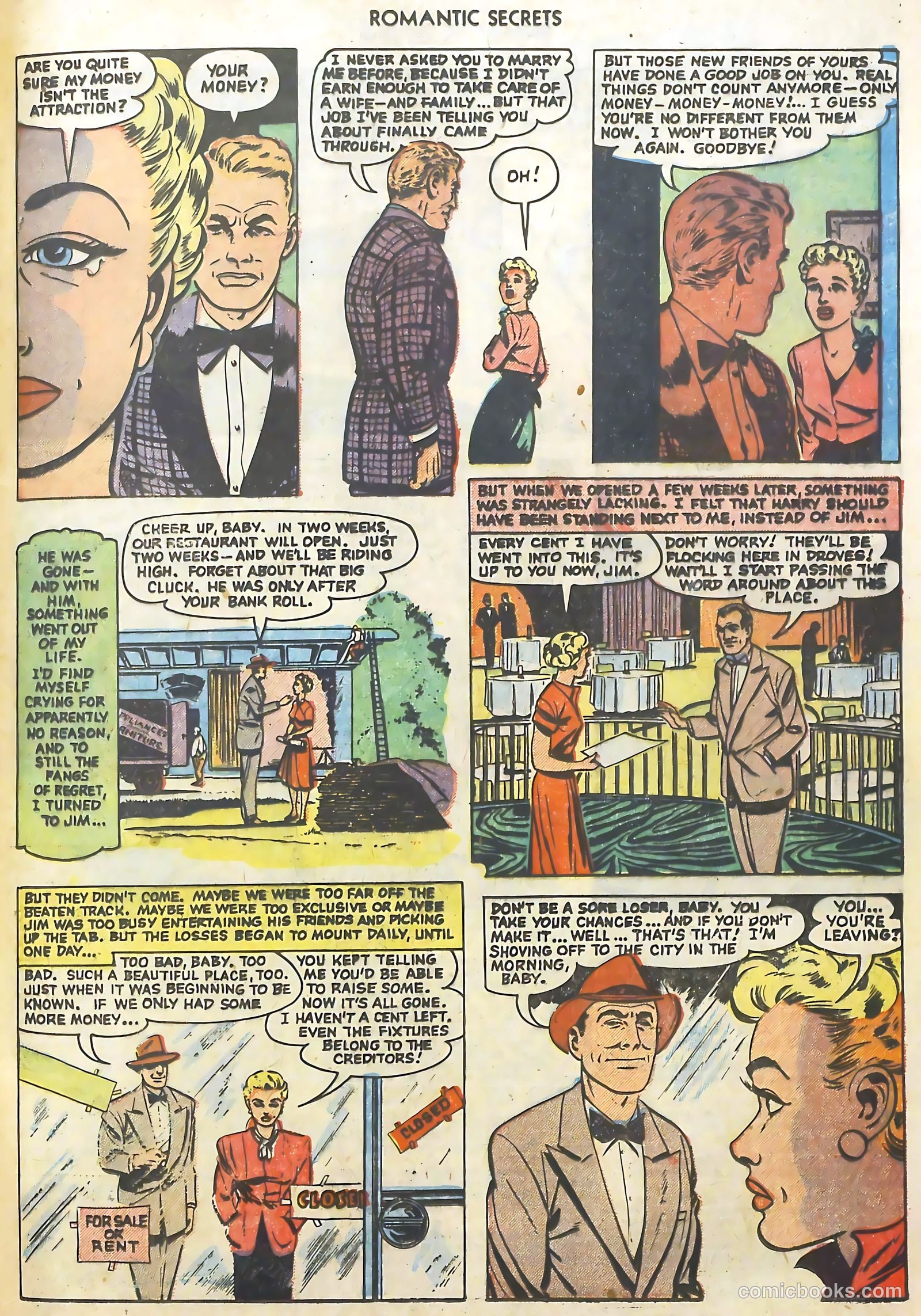 Romantic Secrets #26 (1952) — page 33 of 36