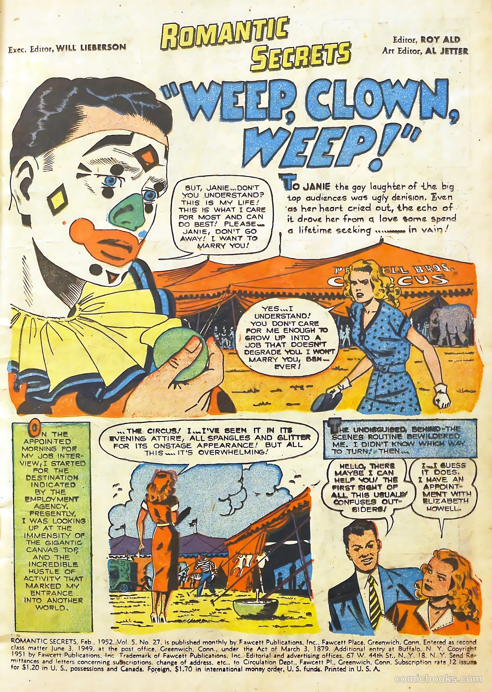 Romantic Secrets #27 (1952) — page 3 of 36
