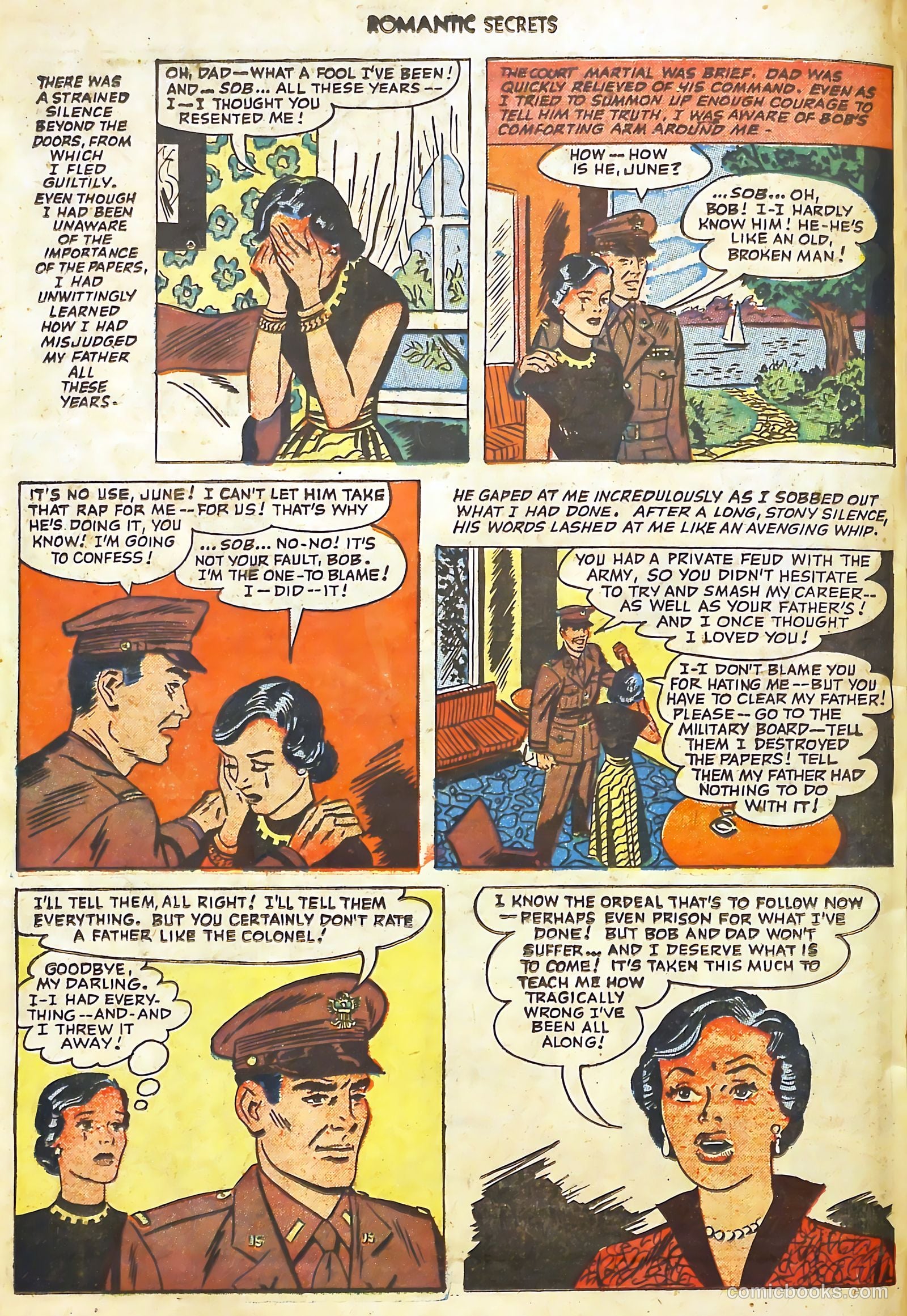 Romantic Secrets #27 (1952) — page 34 of 36
